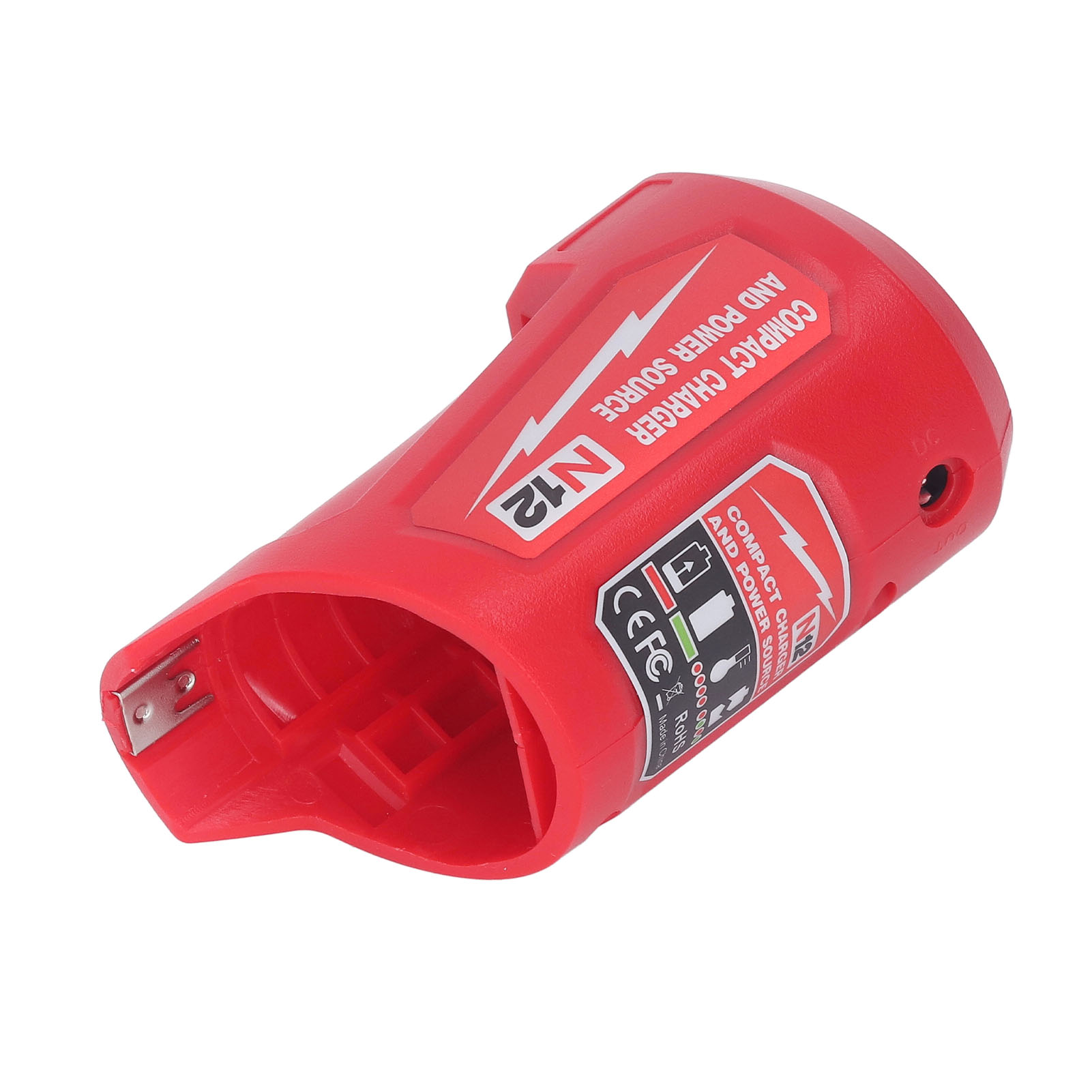Kompaktes Ladegerät Und 2,1-a-netzteil Mit Usb-anschluss Und 12-v-gleichstrombuchse, Akkuladeadapter Für M12 N12
