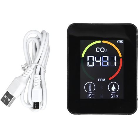 Festkörper-co2-detektor, Luftqualitätsmonitor, Temperatur- Und Feuchtigkeitssensor H8 Plus Znazgg01