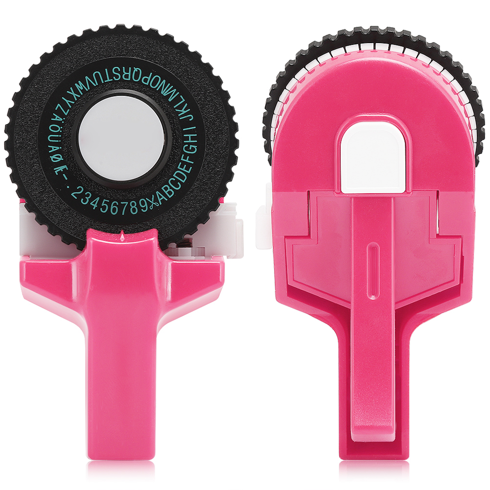 Mini-handgerät Zur Herstellung Von Dekorativem Klebeband Aus Farbigem Abs-kunststoff, 9 Mm 3d-prägeband Zur Manuellen Verwendung, Rosa