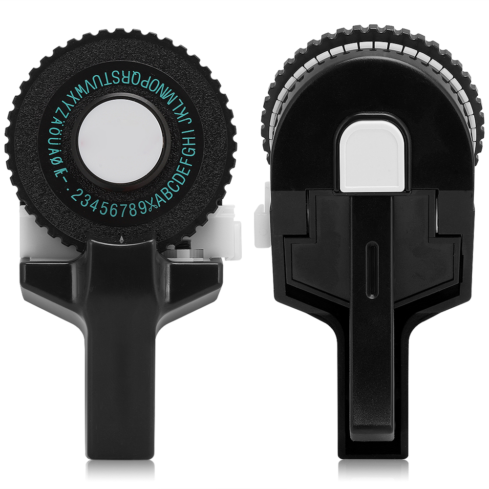 Mini-handdekorbandmaschine Aus Farbigem Abs-kunststoff, 9 Mm 3d-prägeband Zur Manuellen Verwendung, Schwarz