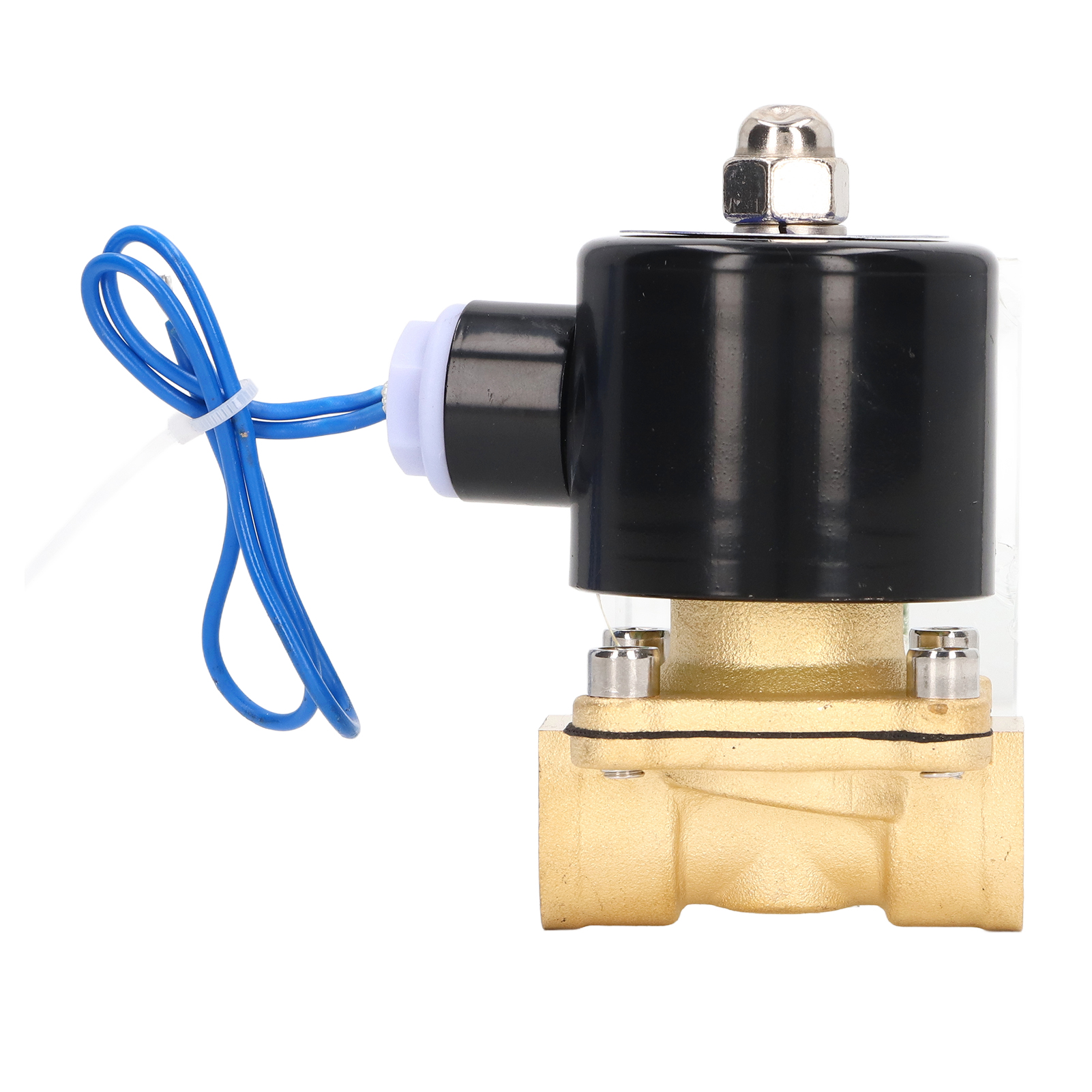 2-w-magnetventil, Normalerweise Geschlossen, Spule Mit Messing-kupferkern, Für Wasser, Gas Und Öl, 1/2 Zoll, 12 V Dc