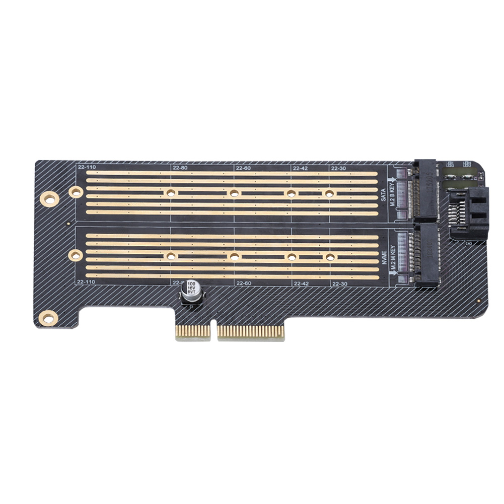 M.2 Nvme Ssd Ngff Zu Pcie X4 Konverter-adapterkarte, Dual-port, M-key Und B-key