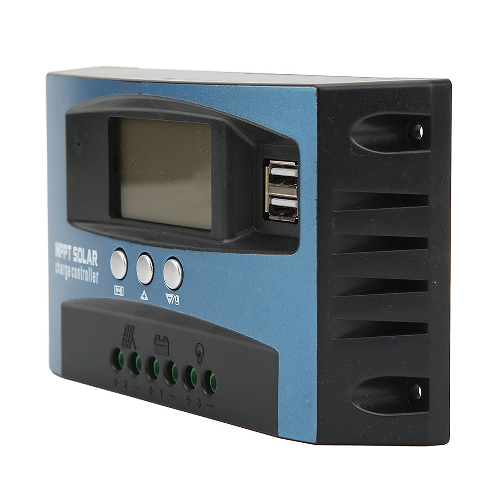 Solarladeregler Mit Lcd-display, 2 Usb-ausgängen, Überstromschutz, 12/24-v-solarmodulregler, Selbstadaptiv, 100 A