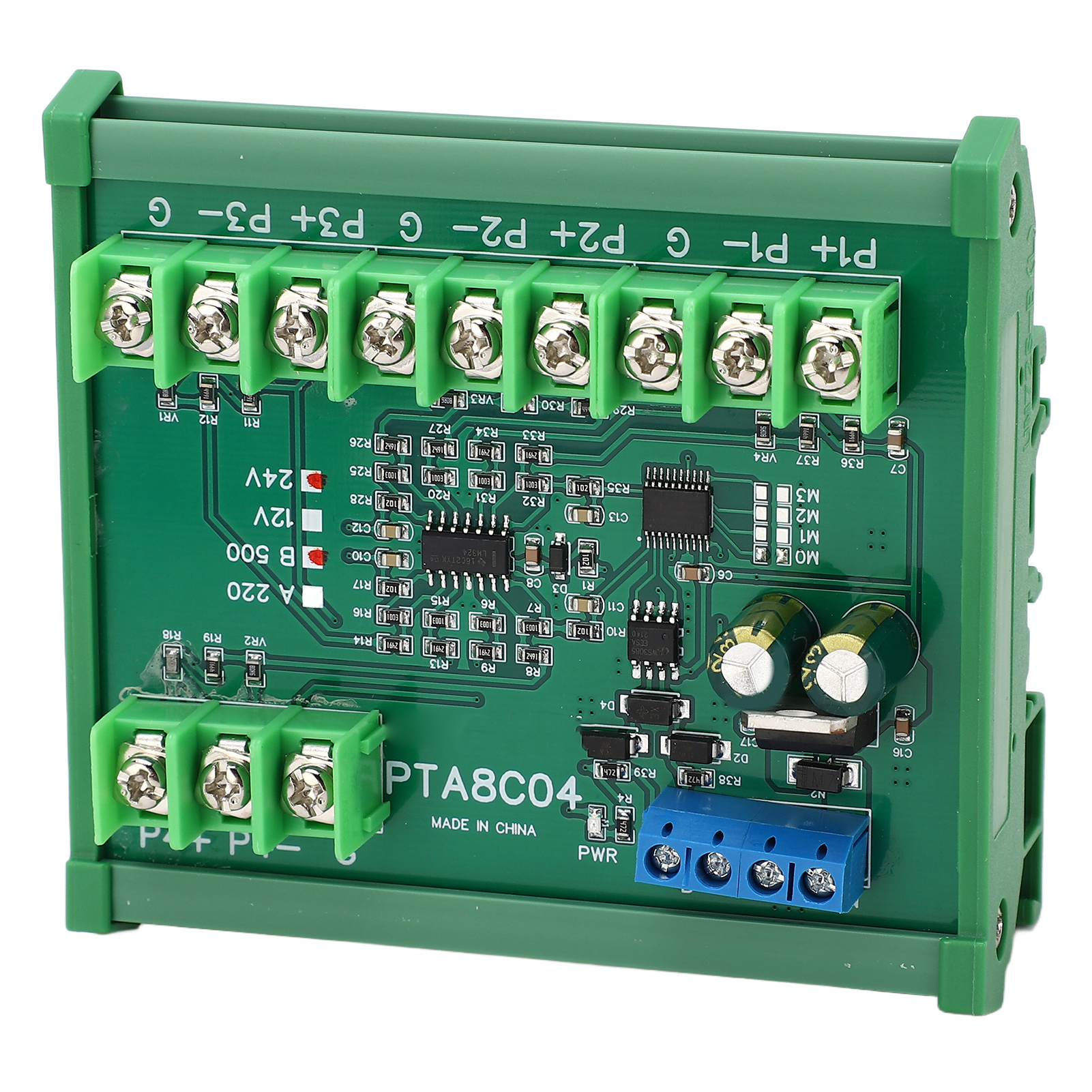 Pt100 Rtd Rs485 Widerstandstemperatursensormodul Mit B500 Führungsschienengehäuse (-40 °c Bis +500 °c) 24 V Dc