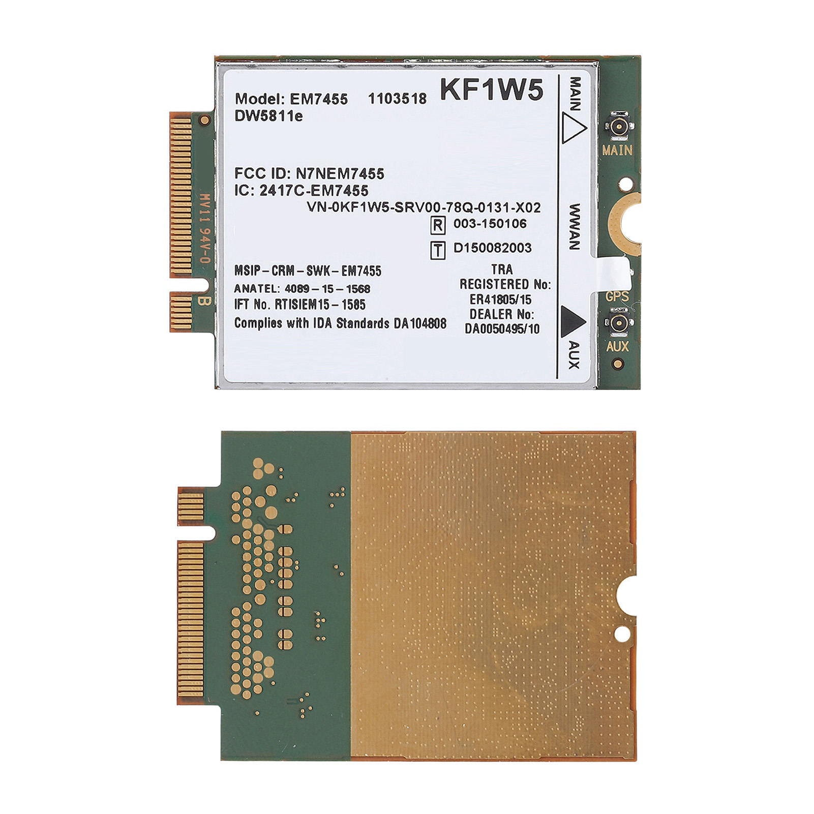 Ersatz-wlan-kartenmodul Em7455 Für Dell Dw5811e Qualcomm 4g Lte Wwan Ngff