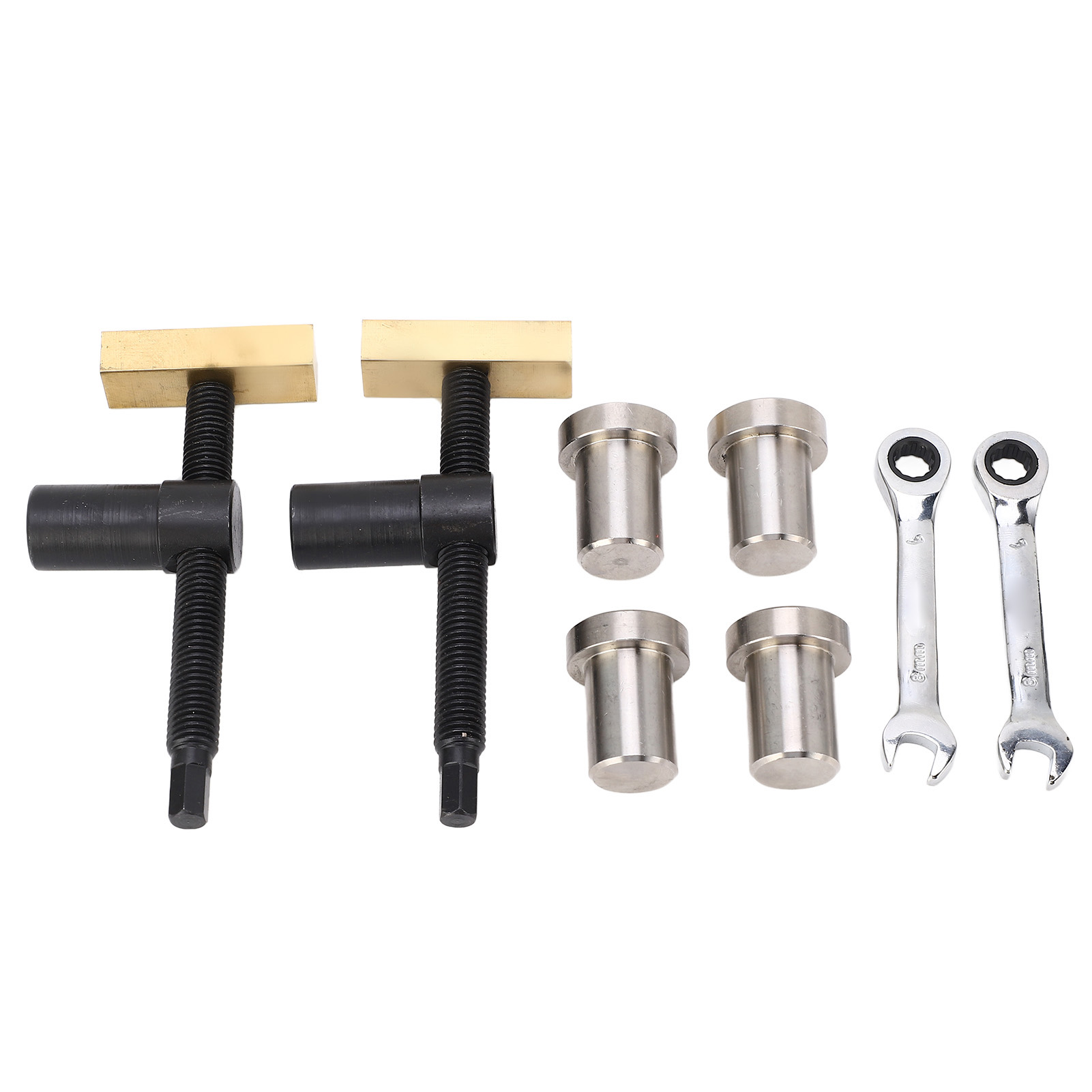 Set Verstellbarer Büroklemmen Für Die Holzbearbeitung, Aus Edelstahl Und Messing, Schnellspannwerkzeug, Schwarz, 20 Mm