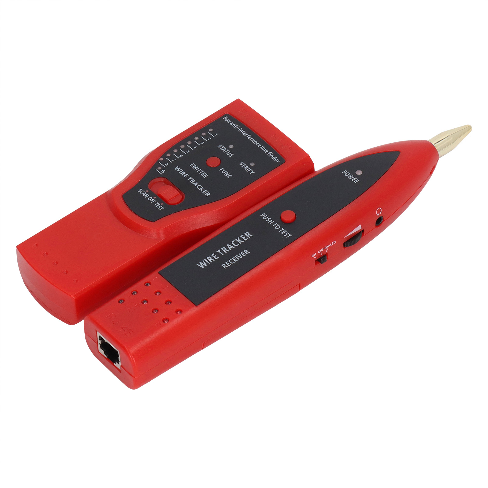 Multifunktionaler Abs Poe-kabeltester Mit Einstellbarer Empfindlichkeit, Ethernet-leitungsdetektor Für Geräte Mit Niedrigem Stromverbrauch