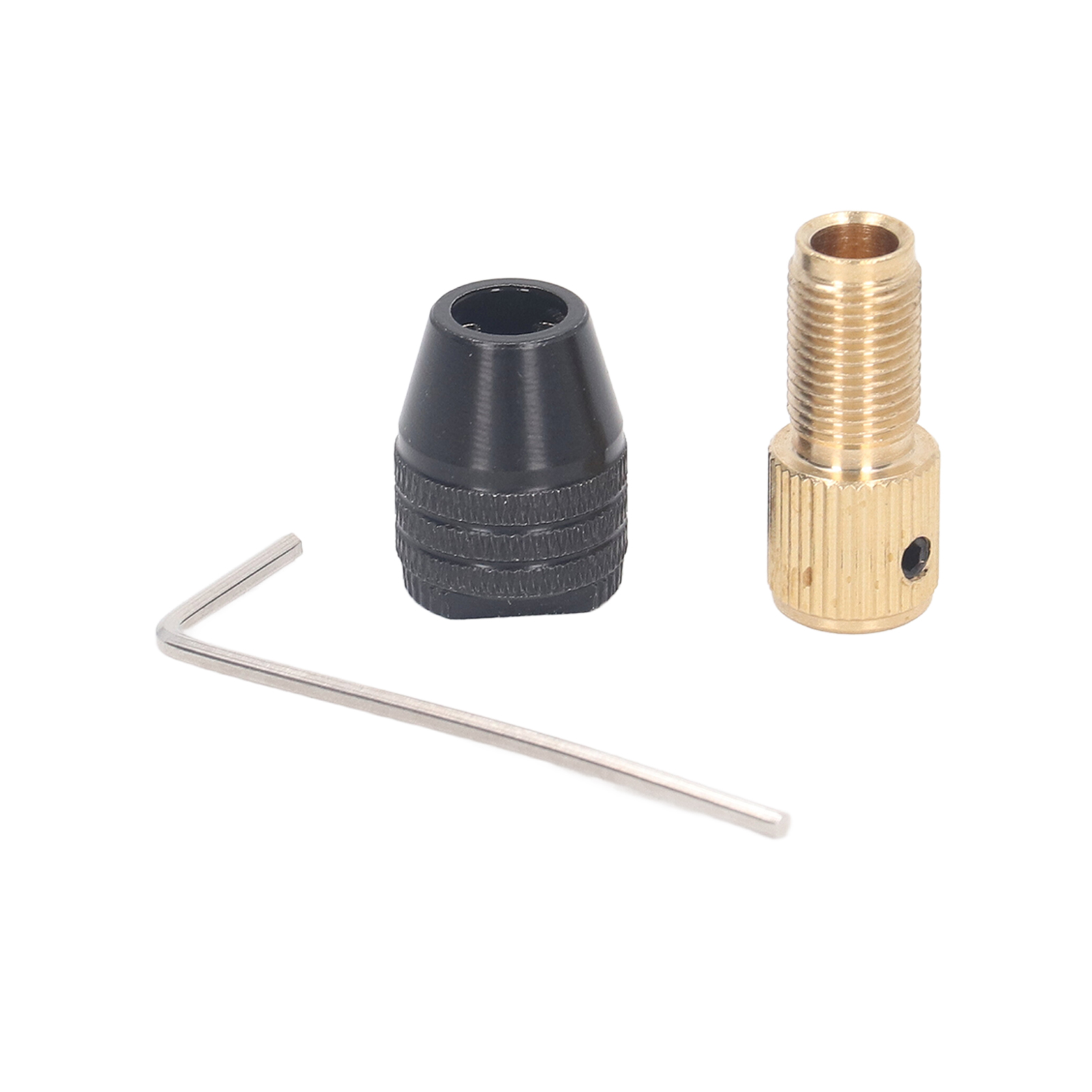 3-backen-bohrfutter, Rotationswerkzeug, Selbstspannende Spannzange, Gerade Verlängerung, Innensechskantschlüsselsatz, 2,0-mm-bohrung