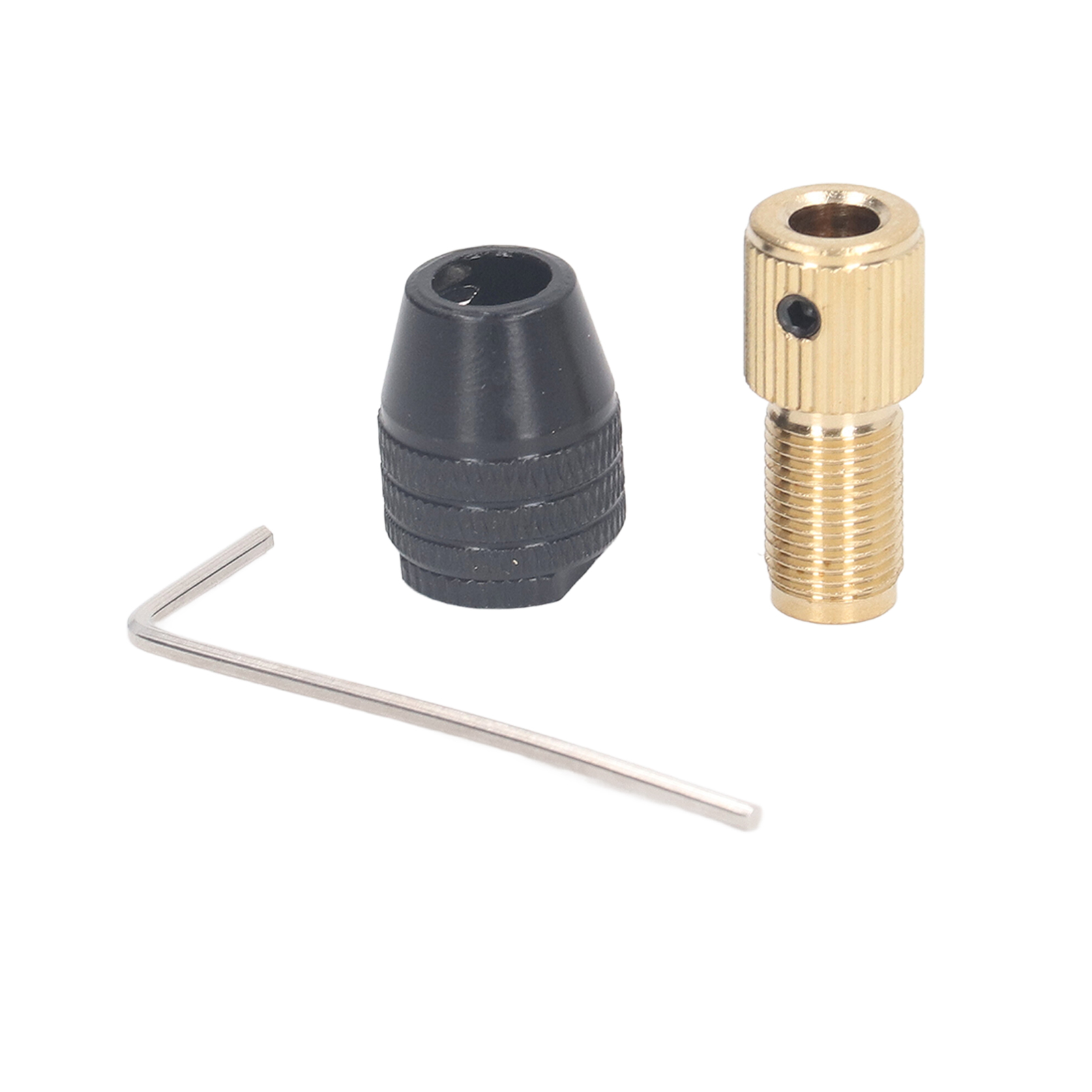 3-backen-bohrfutter, Rotationswerkzeug, Selbstspannende Spannzange, Gerader Schneidanschlag, Verlängerung, Innensechskantschlüssel, 5-mm-bohrung