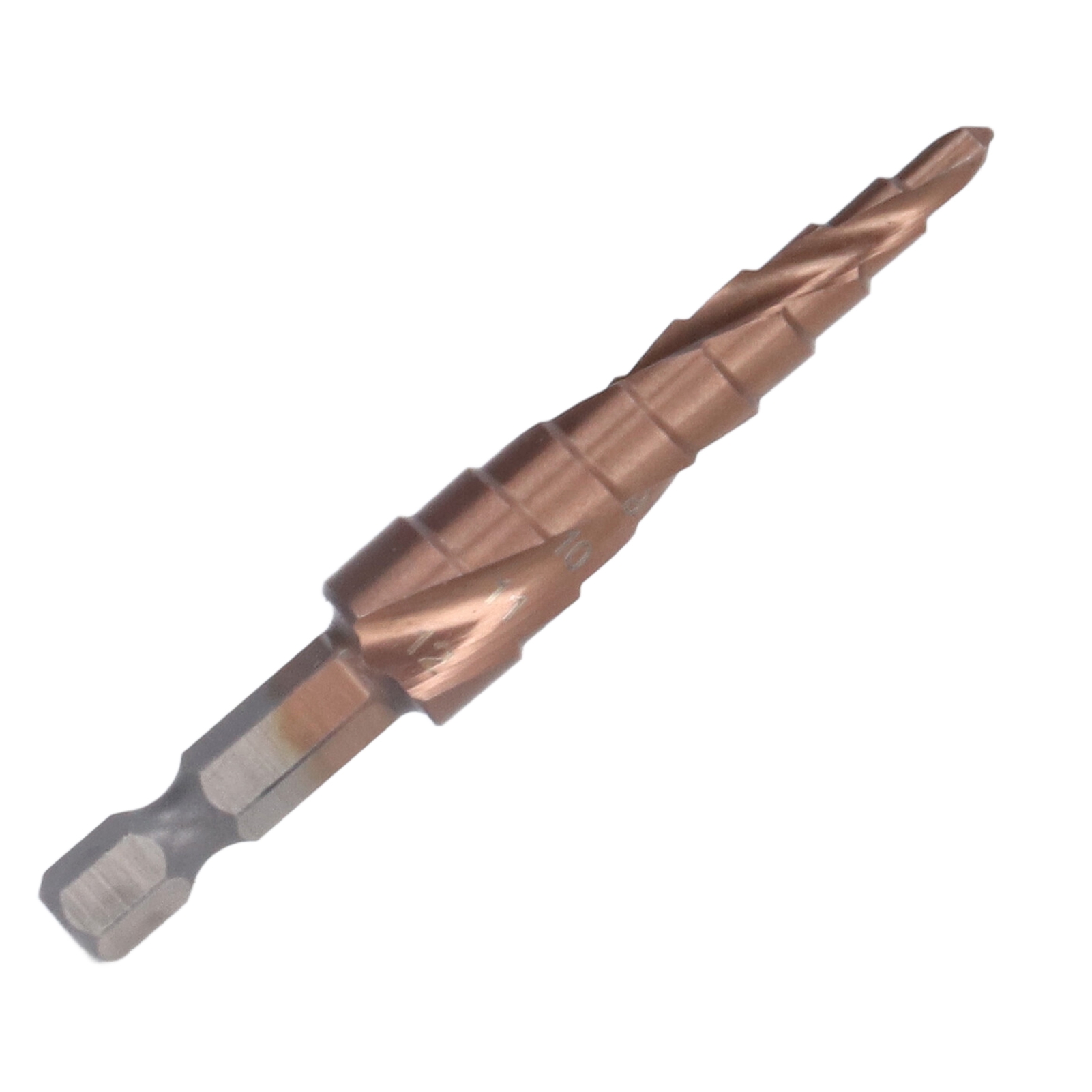 Spiral-stufenbohrer Aus Kobalt-schnellarbeitsstahl, Sechskantschaft, M35, 9 Größen 4-12 Mm