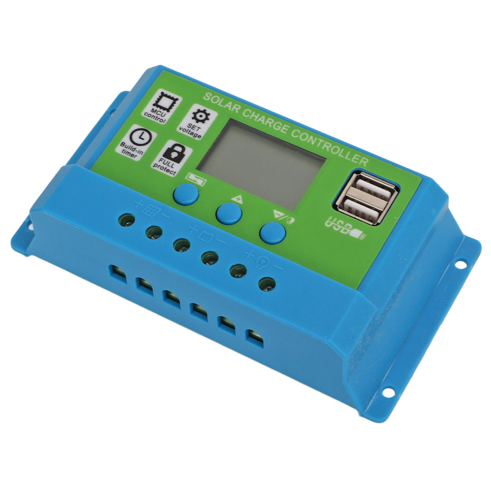 Solarladeregler Mit Digitaler Parameteranzeige, Einstellbar, Kompatibel Mit 12-v- Und 24-v-solarmodulen, 30 A