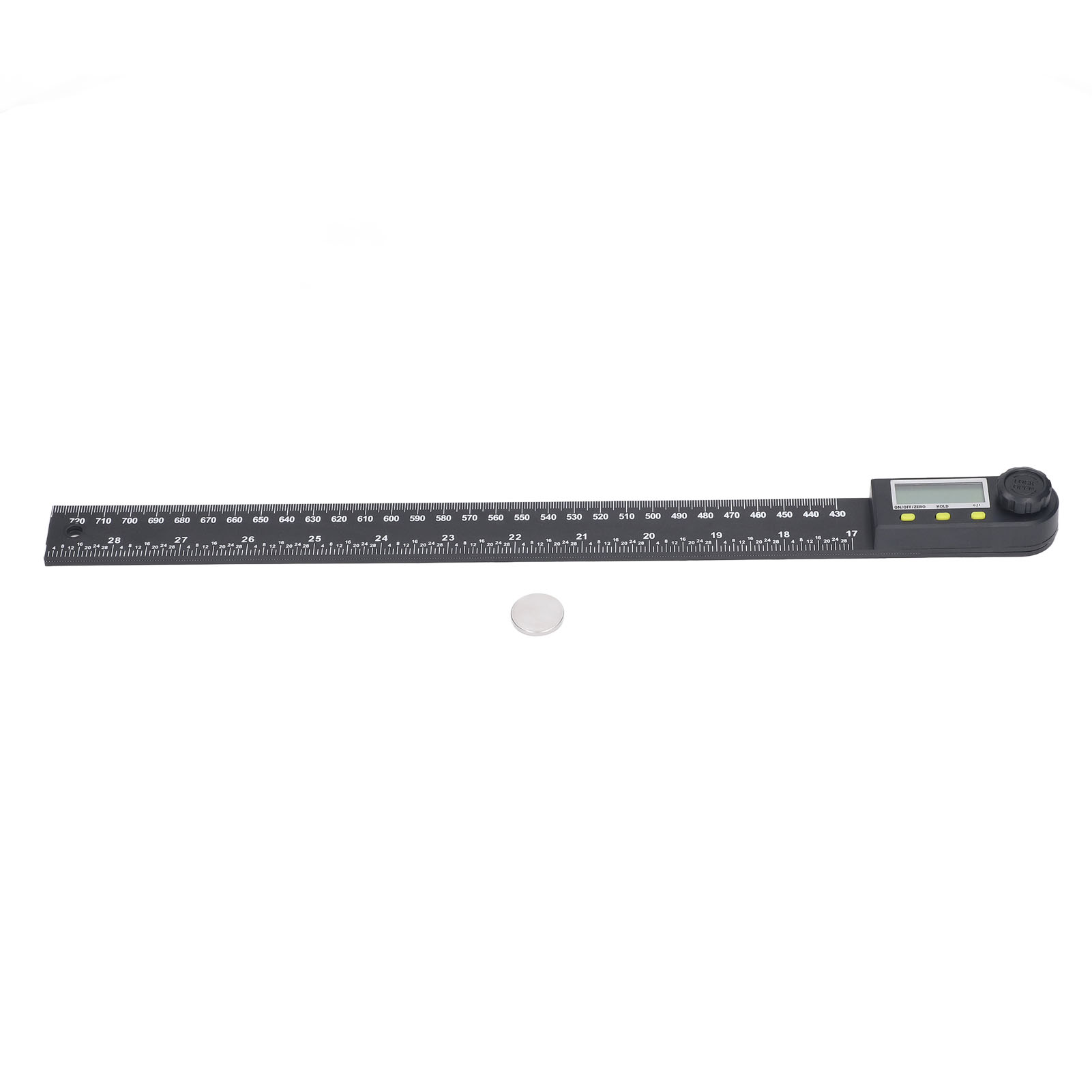Elektronischer Winkelmesser Mit Lcd-digitalanzeige Und Batterie, 0–300 Mm, 0–360°