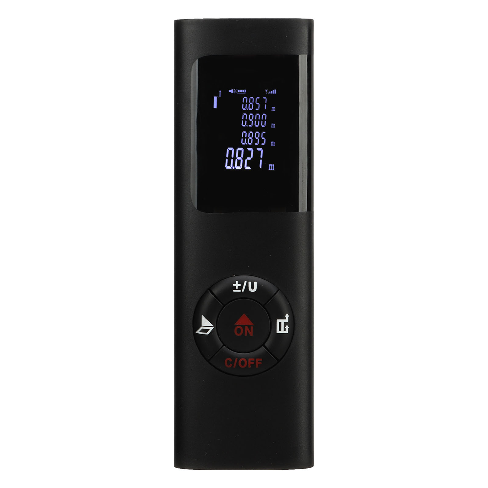 Wiederaufladbarer Elektronischer Entfernungsmesser Über Usb, Hohe Präzision, Mit Eingebautem Akku, Schwarz.