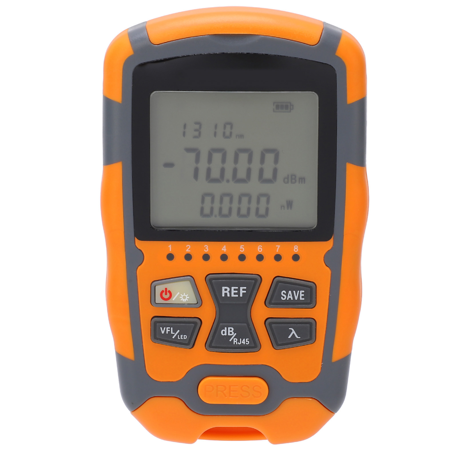 Multifunktionales, Tragbares Optisches Wattmeter, Glasfaserkabeltester Mit Led-anzeigeleuchte, 30 Mw