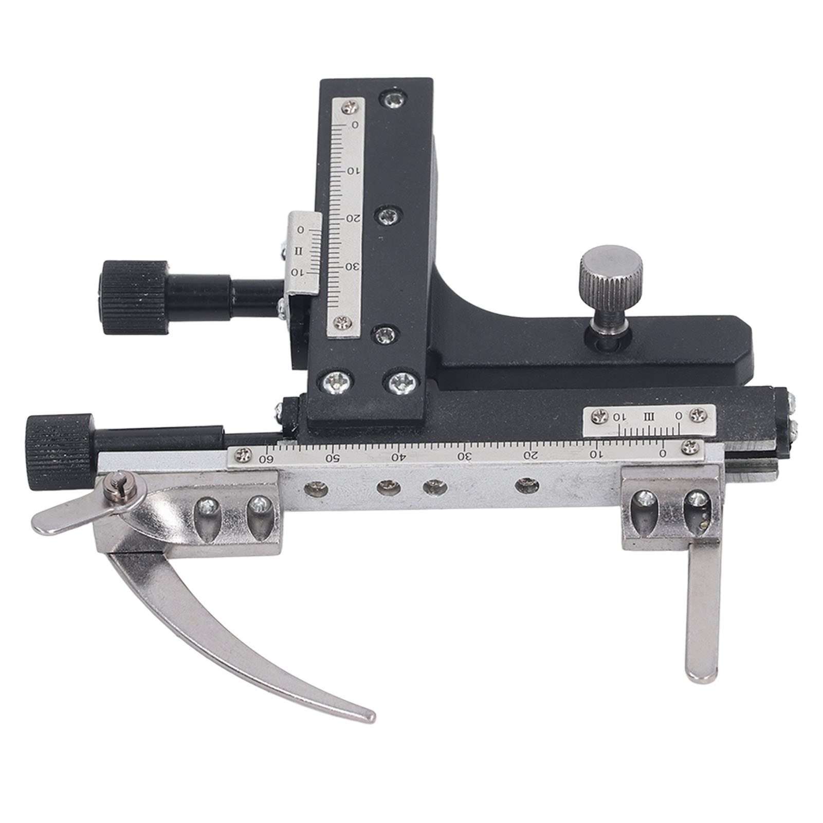Mikroskop-messschieber, Vertikal Und Horizontal Bewegliche Skala, Mechanischer Tisch Aus Aluminiumlegierung.