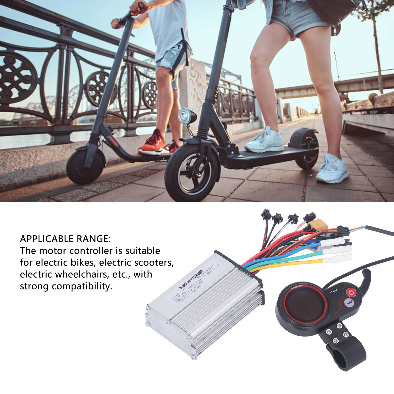 Intelligenter Drehzahlregler Für Bürstenlose 48-v-gleichstrommotoren Für E-bikes Und E-scooter, 350 W, 20 A