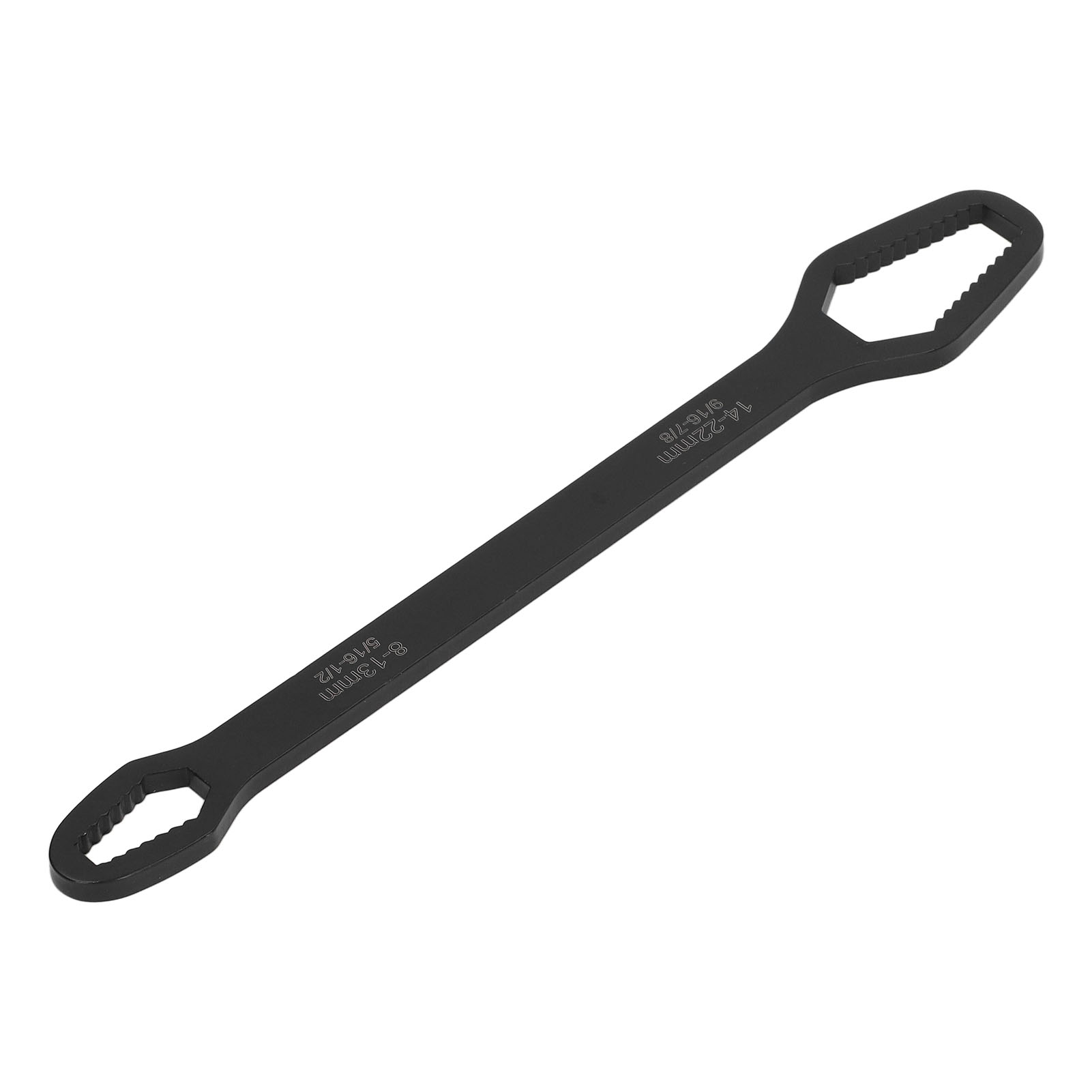 Doppelter Selbstsichernder Schraubenschlüssel, Multifunktional Und Von 8 Bis 22 Mm Verstellbar, Für Kfz-reparaturen, Schwarz.