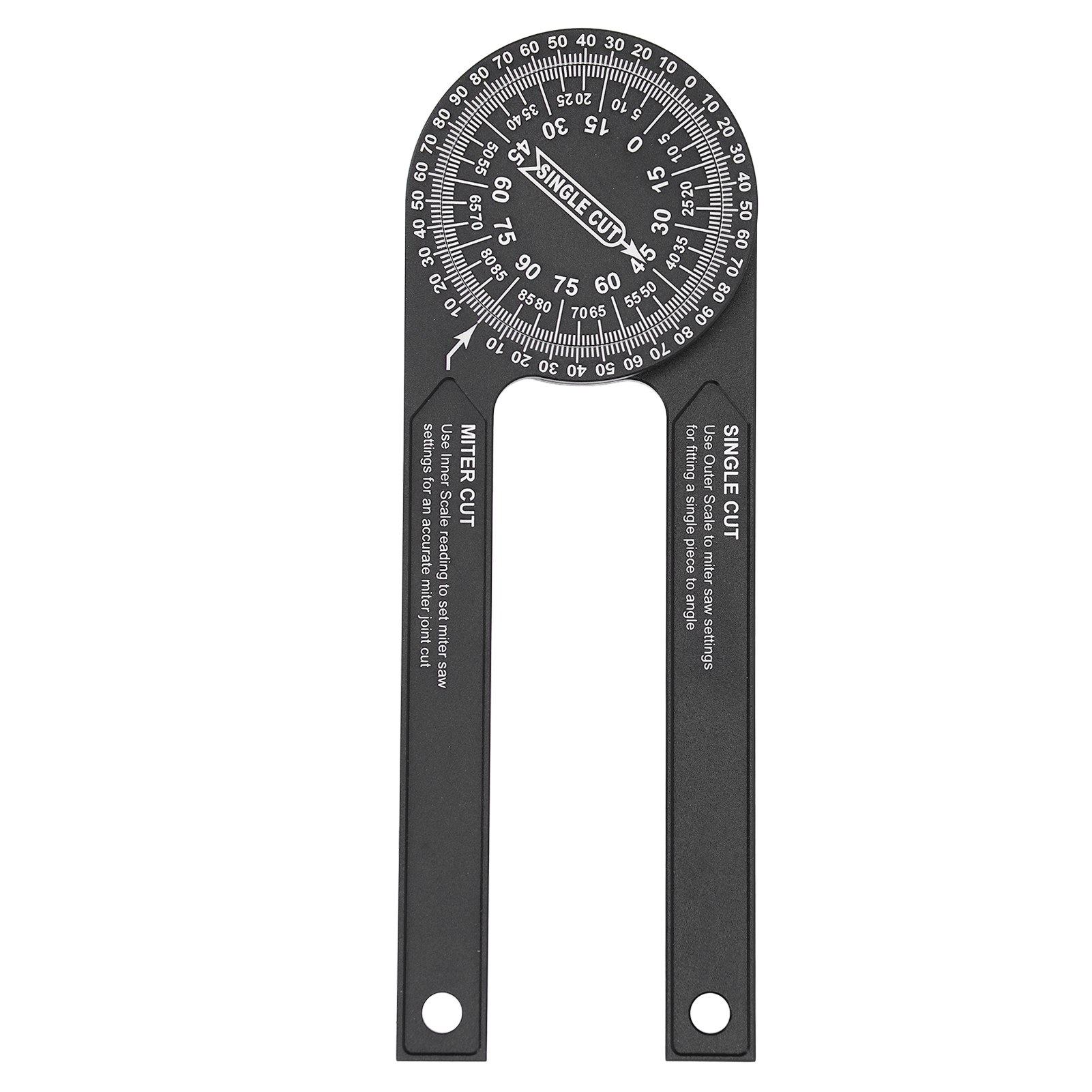 Winkelmesser Für Gehrungssägen, Aus Aluminiumlegierung, Mit Lasergravierter Skala, Für Die Holzbearbeitung.