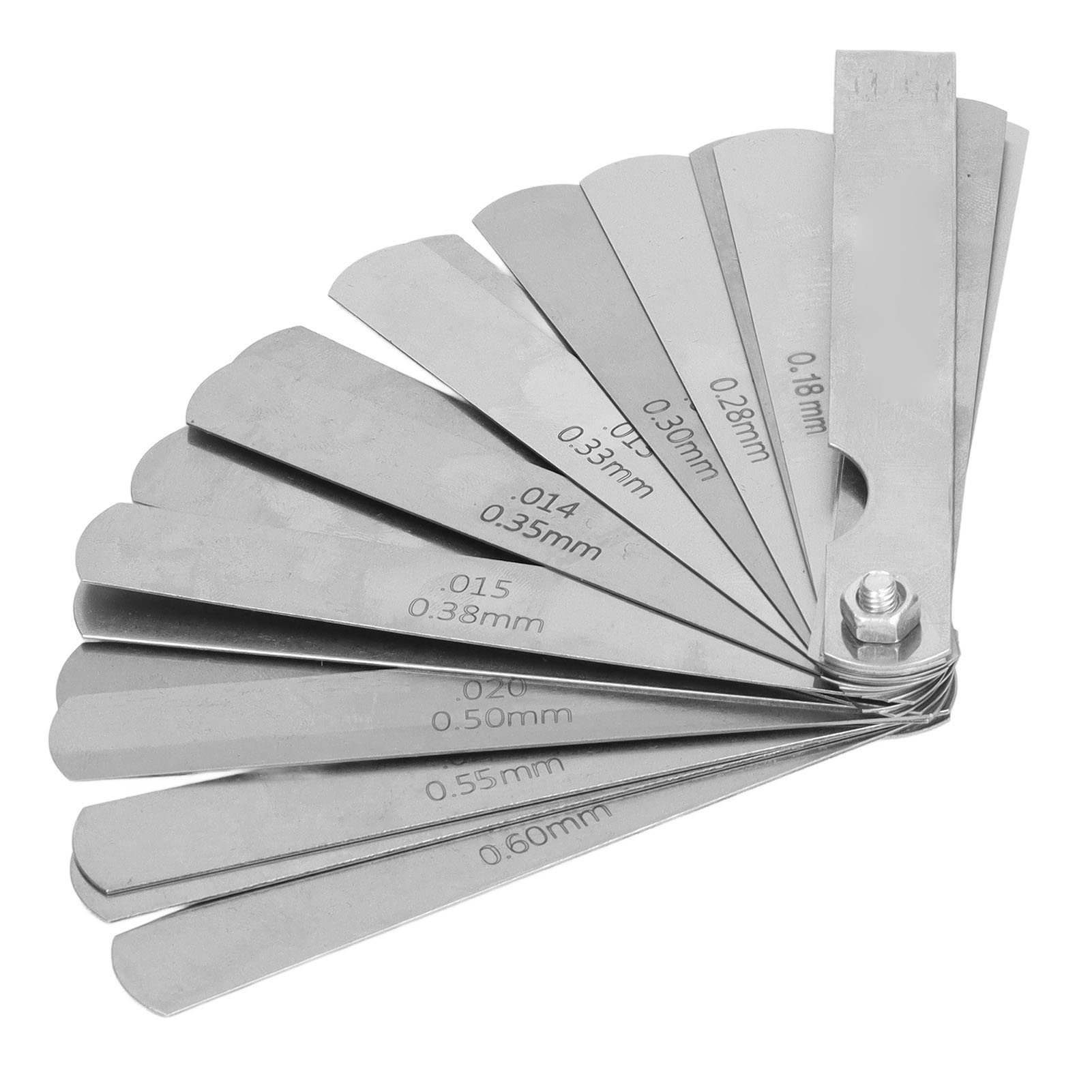 Dickenmessgerät Mit 26 Klingen, 0,04–0,63 Mm Edelstahl, Spaltmessgerät Für Projekte