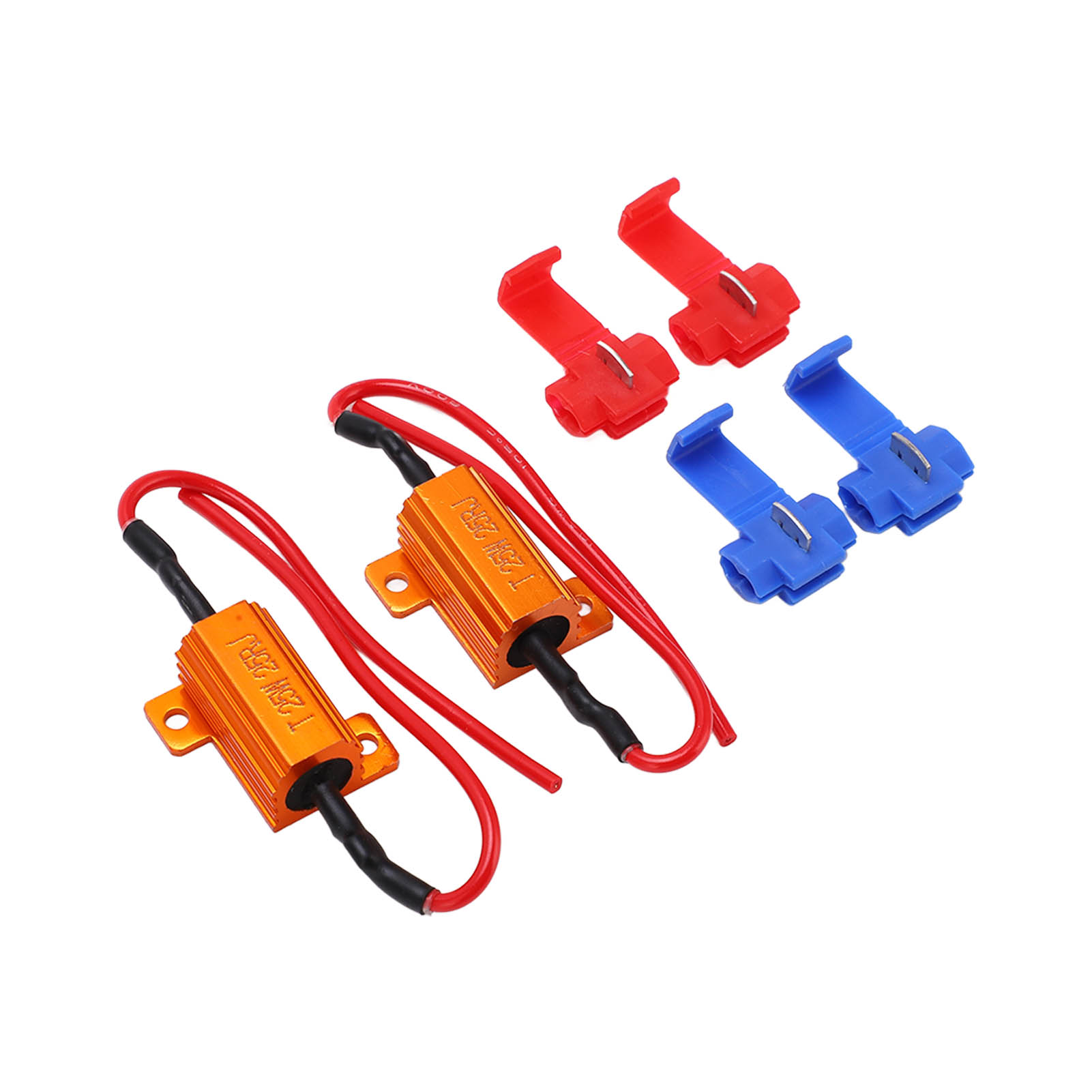 2er-pack Led-widerstände, 25 W, 25 Ω, Decoder, Korrosionsbeständig, Langlebig, Lastanzeige