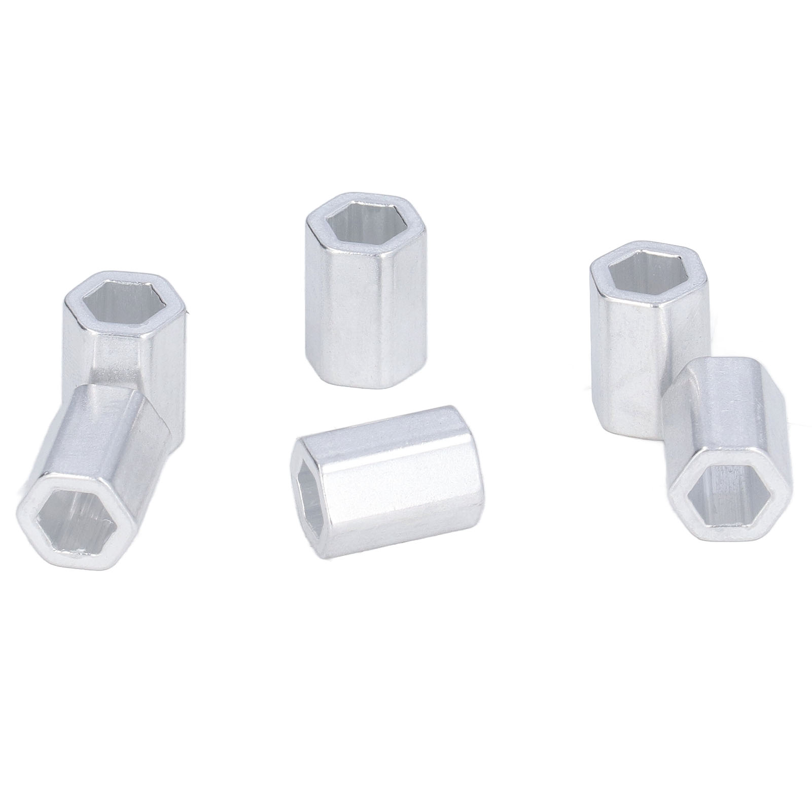 12 Korrosionsbeständige, Sechseckige Aluminium-distanzstücke Für Motorwellen, 8 Mm Innendurchmesser, 3520-4012-0160, 16 Mm Länge