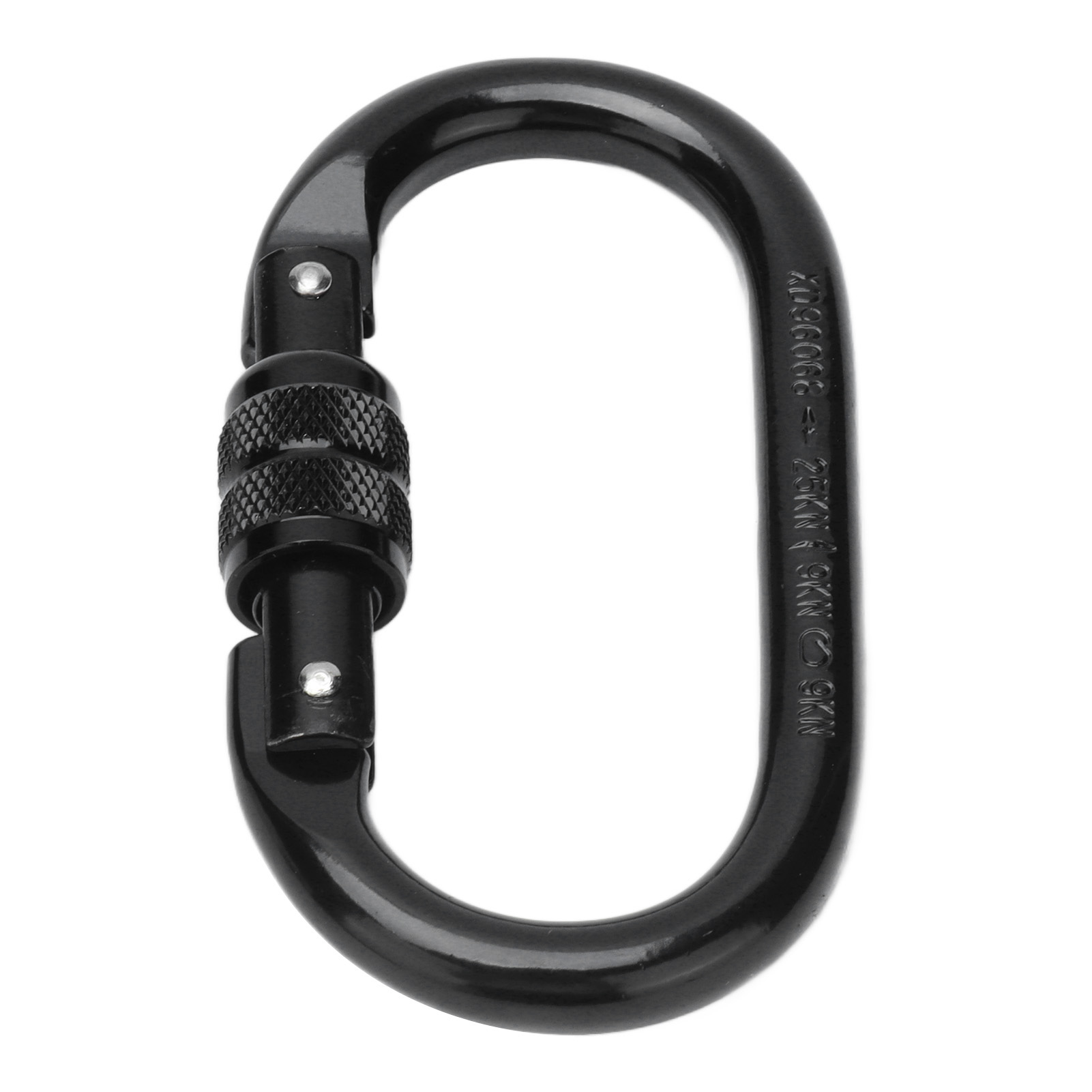 Kletterkarabiner Aus Legiertem Stahl, O-form, Schraubverschluss, Für Outdoor-sicherheit, Federclip Xdq96068