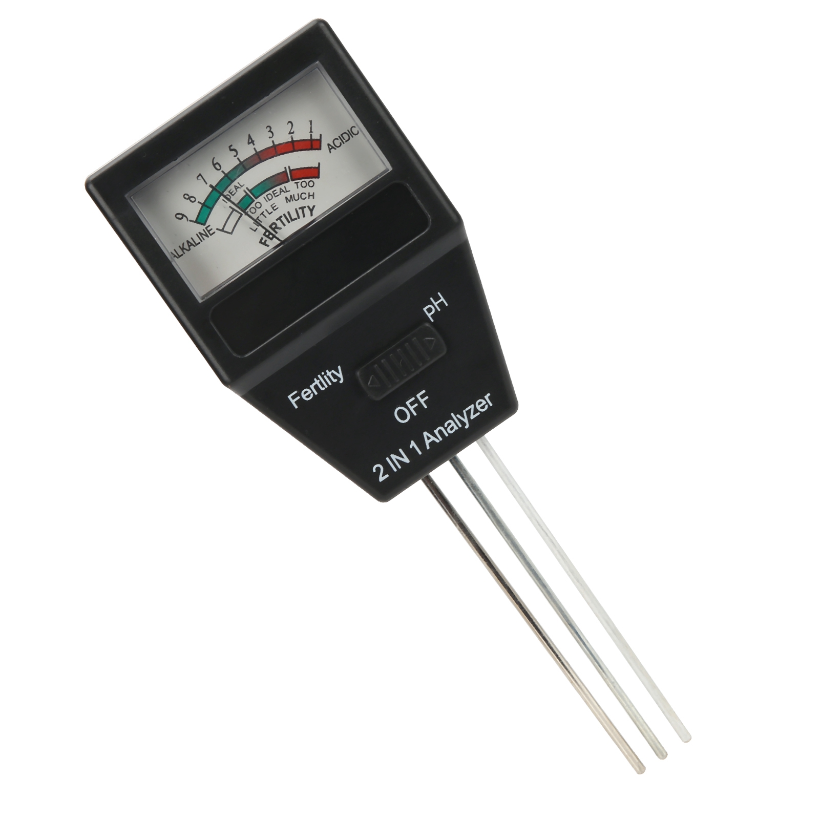 3-in-1 Bodentester: Bodenfeuchte, Ph-wert, Lichtmesser, Multifunktionaler Bodenanalysator
