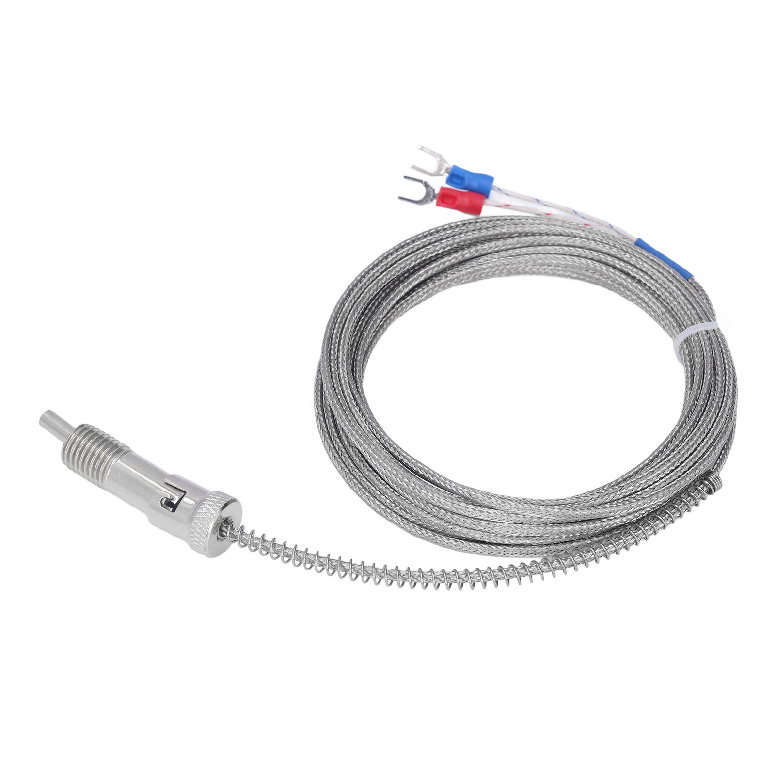 Druckfeder-temperaturfühler Für Berm-thermoelemente Typ K, 0–400 °c, M12, 5 Meter
