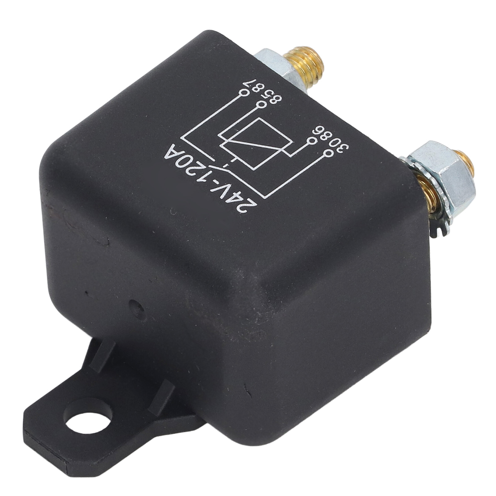 Anlasserrelais Mit Messingspule, Schneller Motorstart, Hohe Leistung, 4-polig, 120 A, 24 V