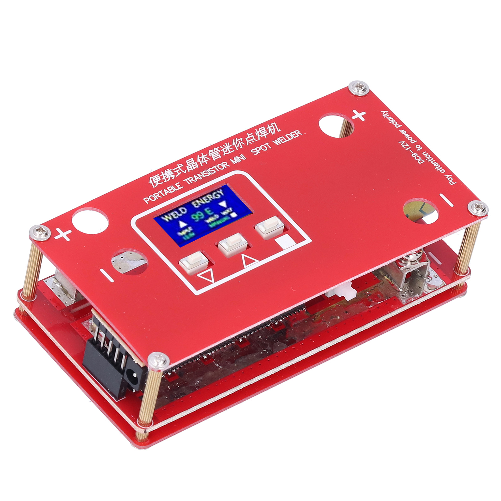 Tragbares Punktschweißgerät Mit Lcd-bildschirm Und Transistor-schweißstift Für 18650 12v Autobatterie