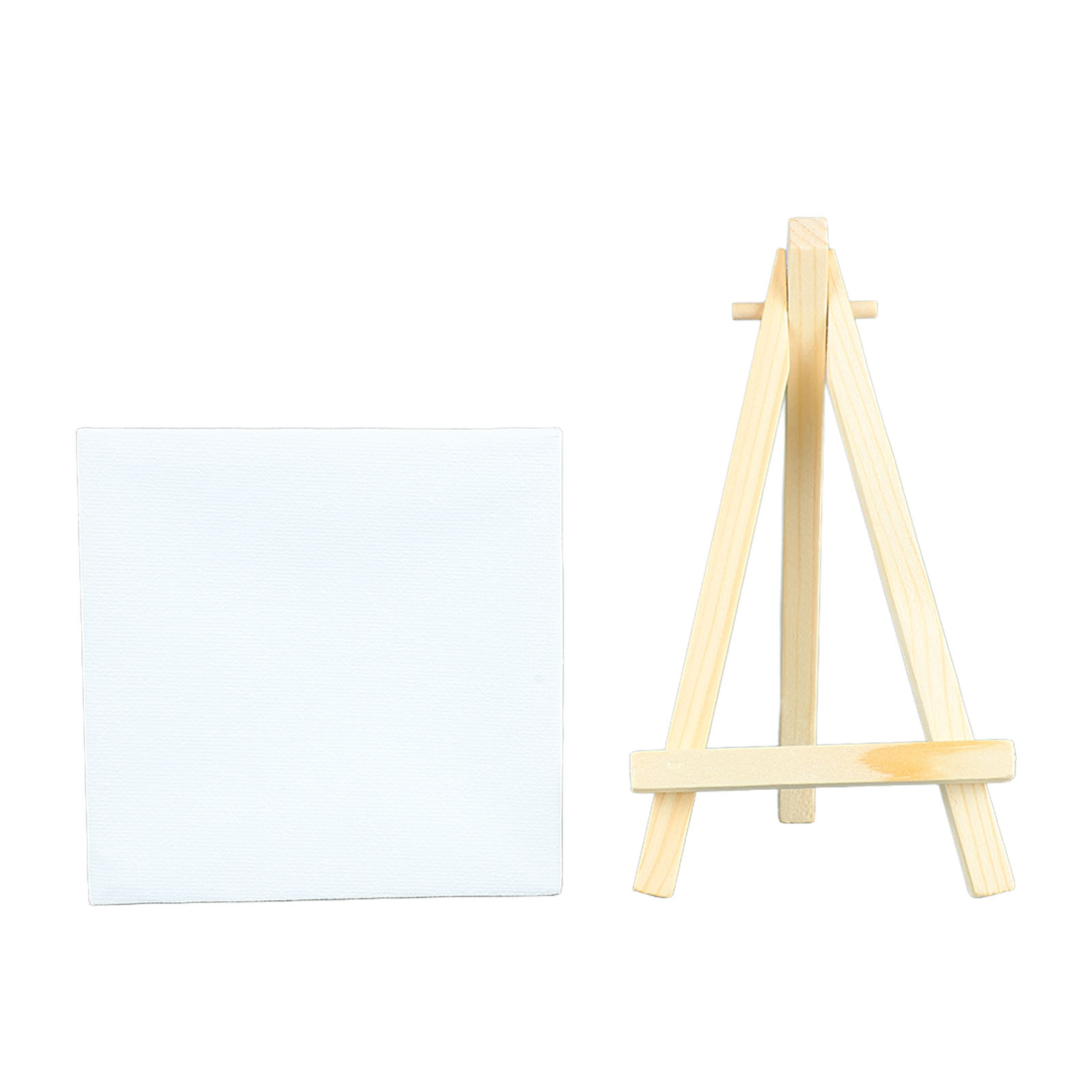 Set Aus 10 Mini-staffeleien, 15 Cm Hoch Und 8 Cm Breit, Neigungsverstellbar, Aus Holz, Mit Rahmen Für Ölmalerei Und Kreative Hobbys.