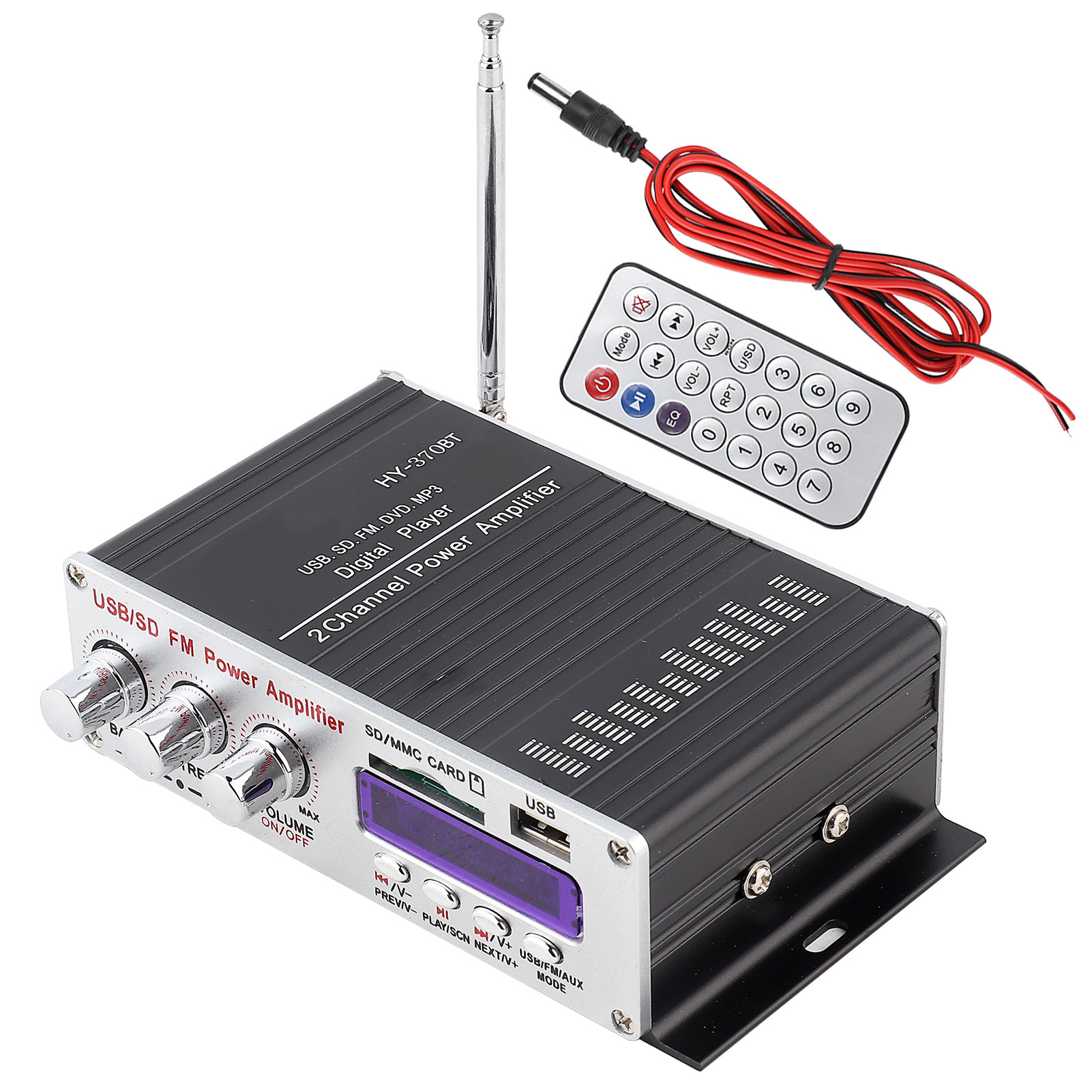 Heim-hifi-stereoanlage Mit Bluetooth-verstärker Für Auto, Fm-digital-audioplayer Mit Fernbedienung