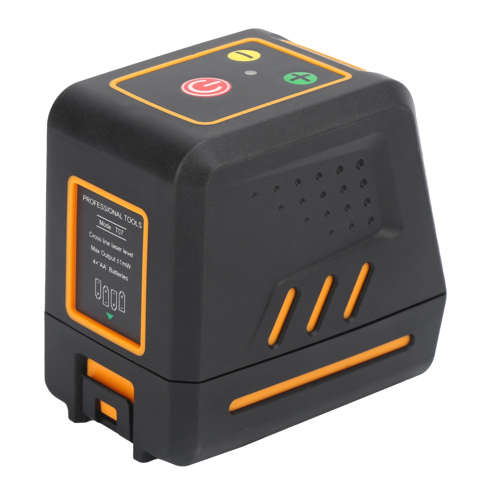 T07 Tragbare Wasserwaage Mit Rotem Strahl, Ip54, Mini-2-linien-wasserwaage Für Wandkonstruktionen