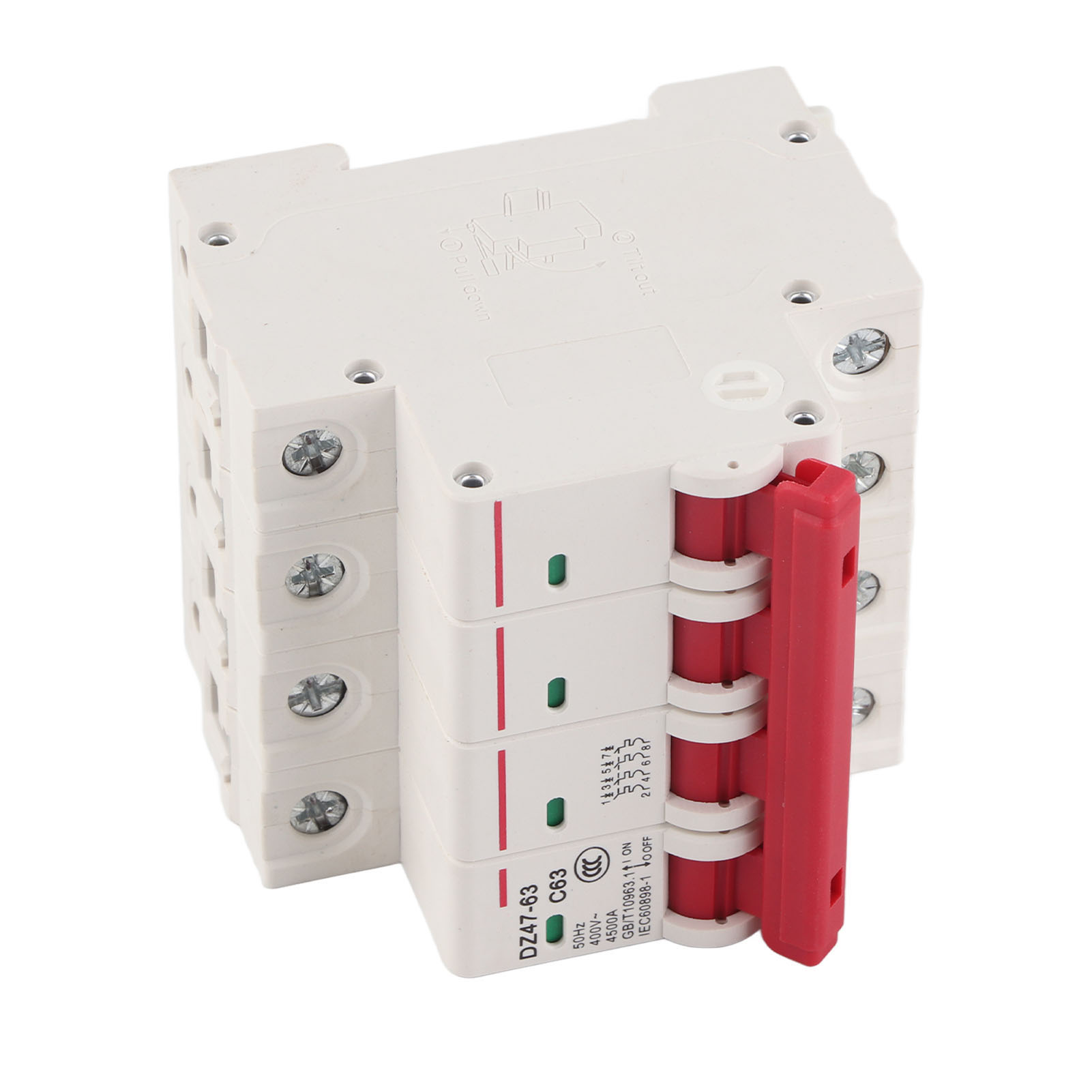 4p 63a Leitungsschutzschalter Dz47-63-4p Photovoltaik-schutzschalter Dc
