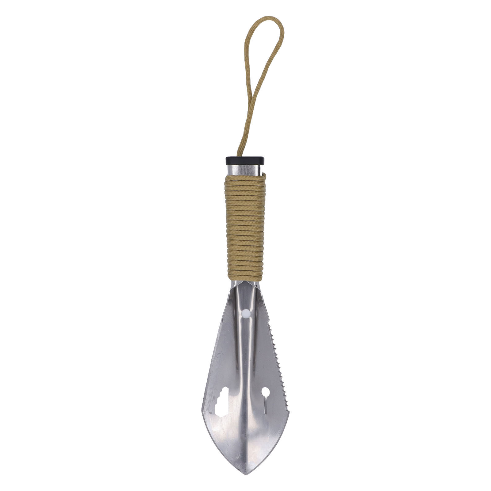 Multifunktionale Edelstahl-überlebensschaufel Mit Rutschfestem Griff, Ideal Zum Campen.