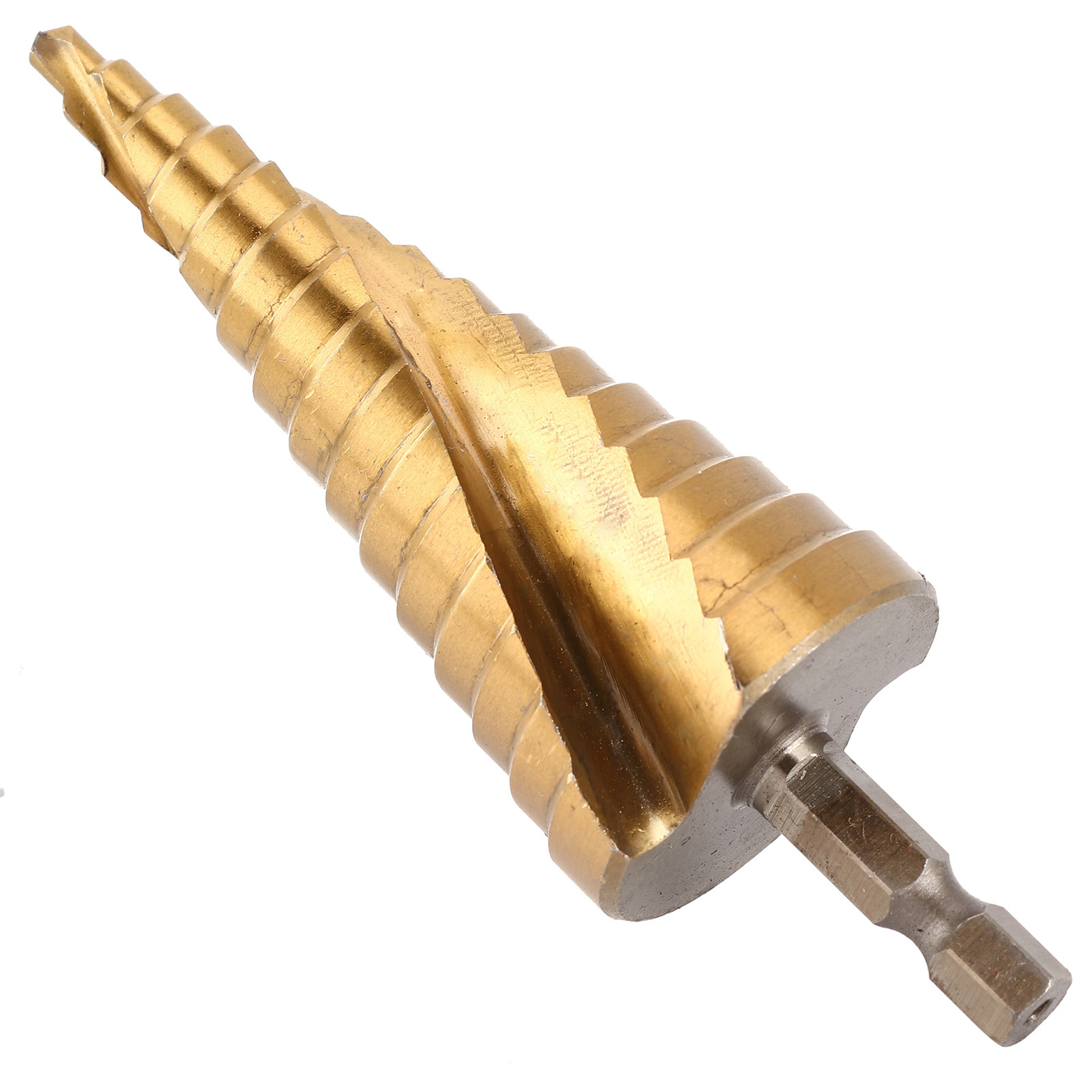 Stufenbohrer Aus Hss Mit Sechskantgriff Zum Bohren Von Holz, 4 Mm Bis 32 Mm