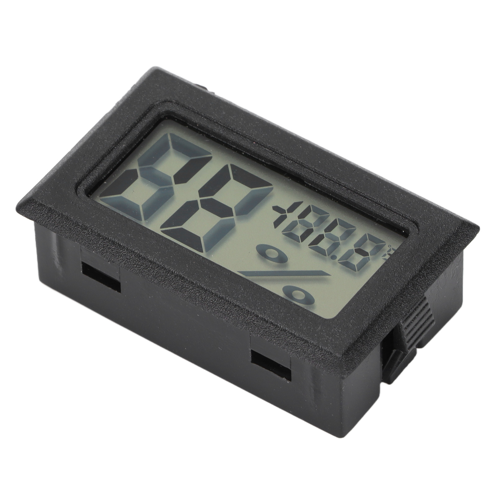 Schwarzes, Tragbares Digitales Thermometer Und Hygrometer, Elektronisches Temperatur- Und Feuchtigkeitsmessgerät Für Zuhause, Gewächshaus Und Keller