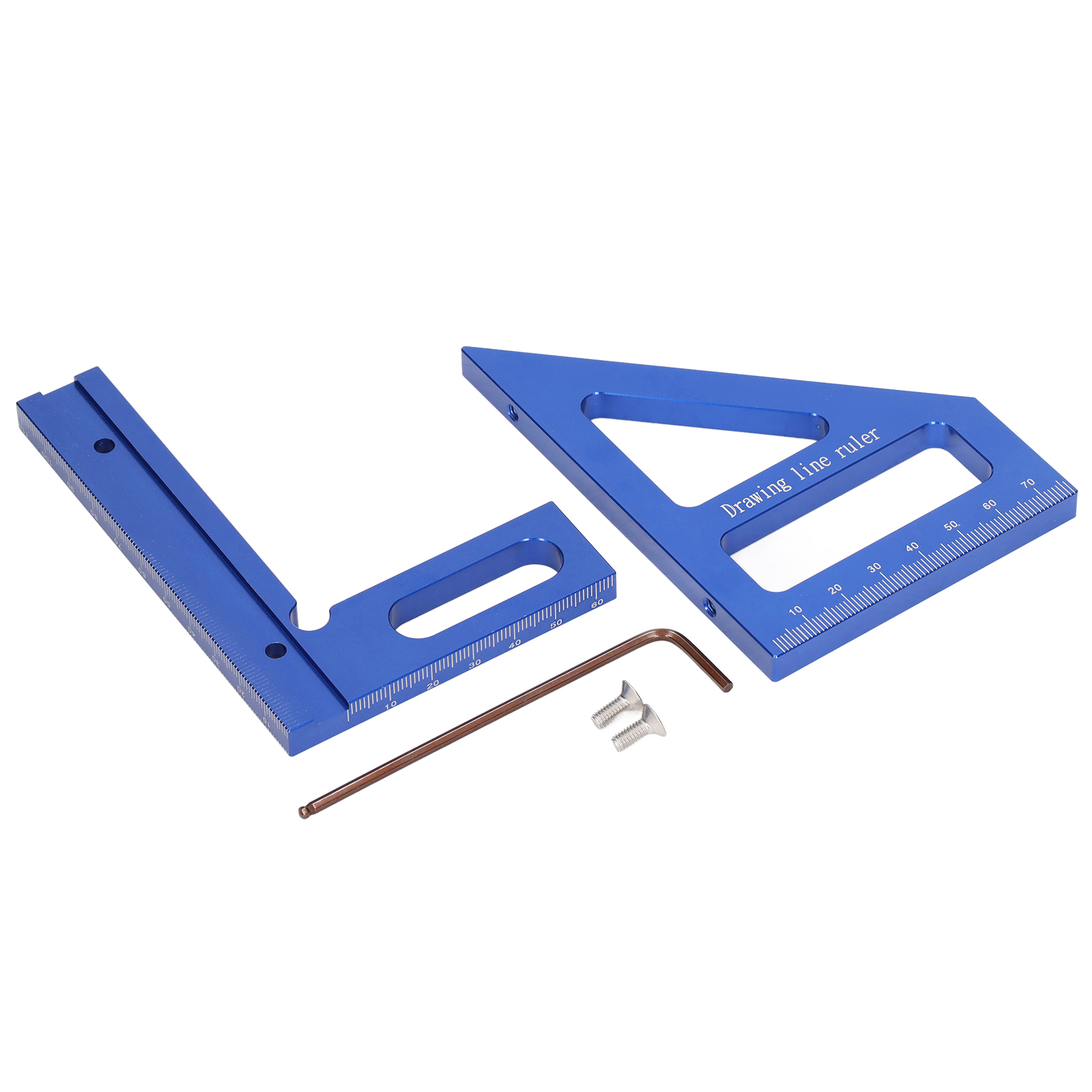 Präziser Und Effizienter Winkelmesser Für 45°-90°, Aus Aluminiumlegierung, Zum Markieren Und Für Holzarbeiten.