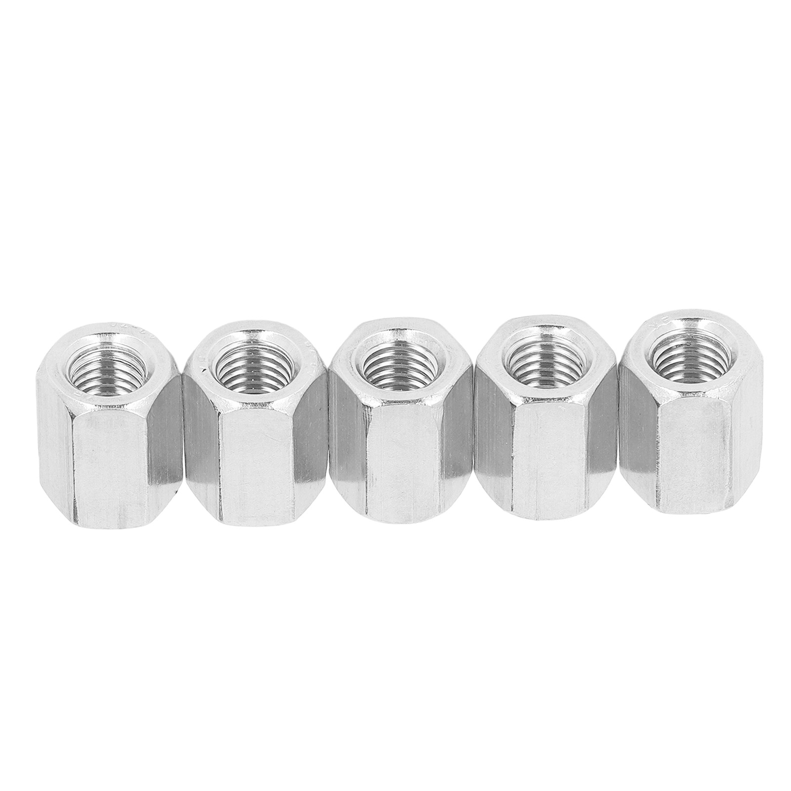 Satz Mit 5 M12x1,75 19 L25mm Sechskant-verbindungsmuttern Aus Edelstahl 304 Für Schrauben, Bolzen Und Maschinenschrauben