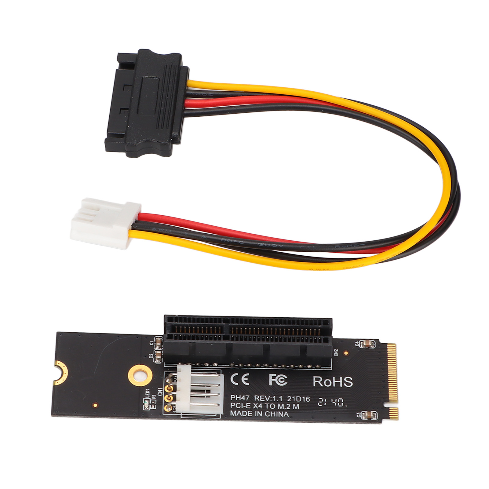 Ngff/m.2 Zu Pcie X4 Erweiterungskarte Mit Led-anzeigen Für Bitcoin-miner