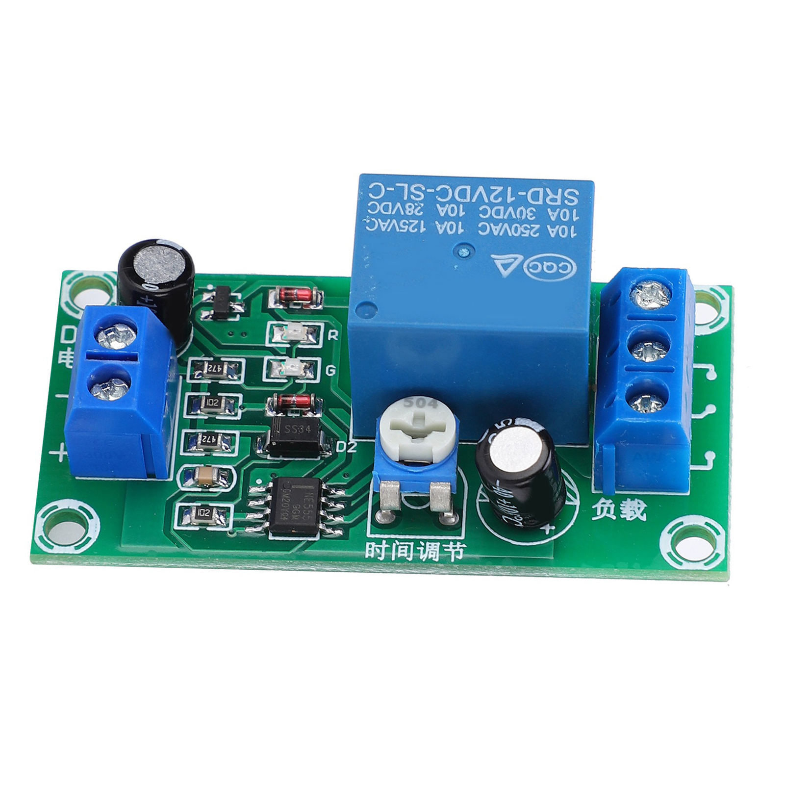 Ne555 Zeitverzögerungsrelaismodul, 12v Dc Zeitverzögerungsplatine Für Automobilelektronik