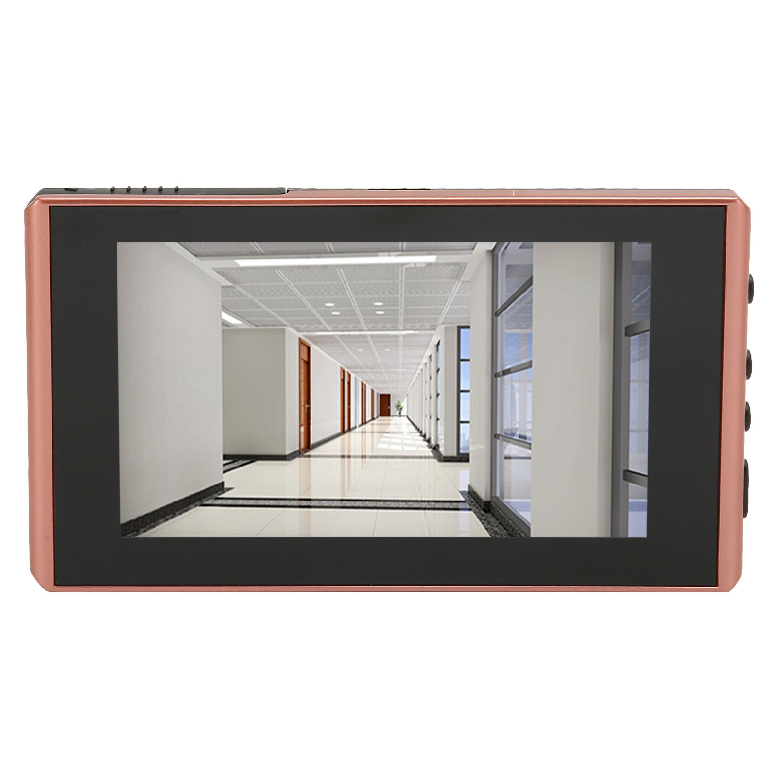 Digitale Video-türklingel Mit Türspion, 4,5-zoll-farbbildschirm, Nachtsichtfunktion, Goldfarben.