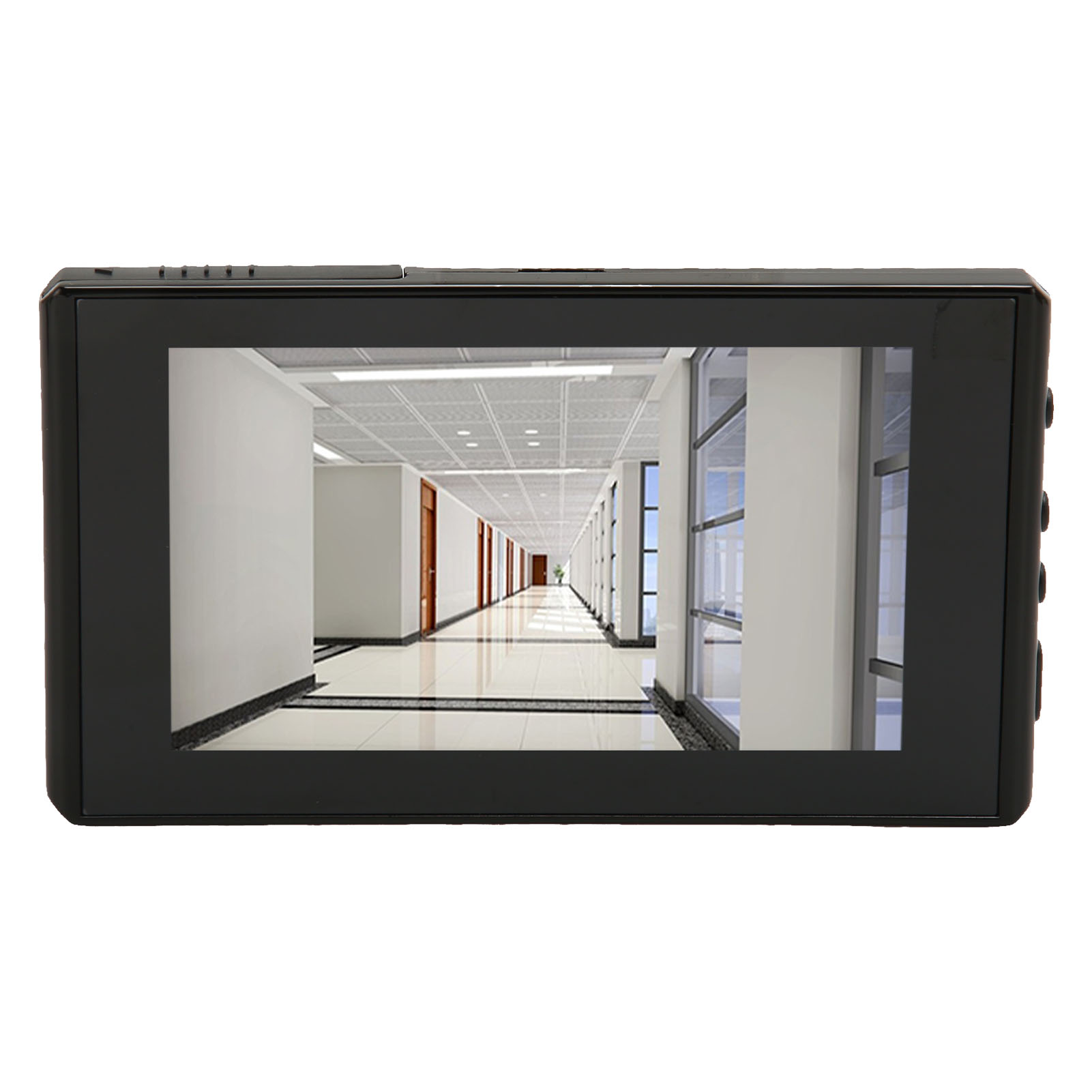 Digitale Video-türklingel Mit Türspion, 4,5-zoll-farbbildschirm, Nachtsichtfunktion, Schwarz.
