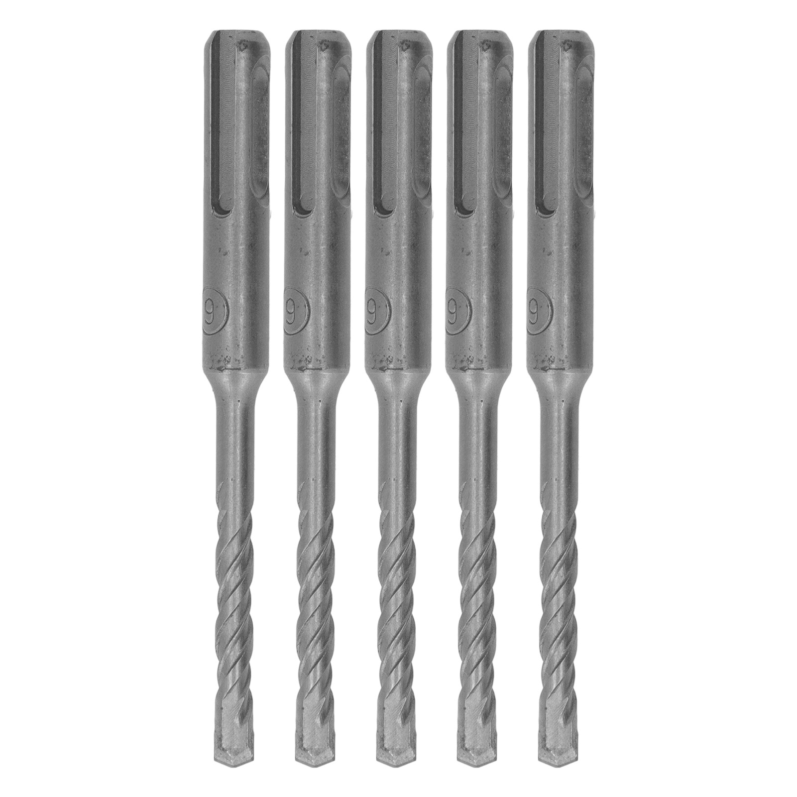 Satz Von 5 Hartmetall-schlagbohrern, 2 Schneiden, Für Ziegel Und Stein, 110 Mm (6 Mm / 0,24 Zoll) Öffnungsdurchmesser.