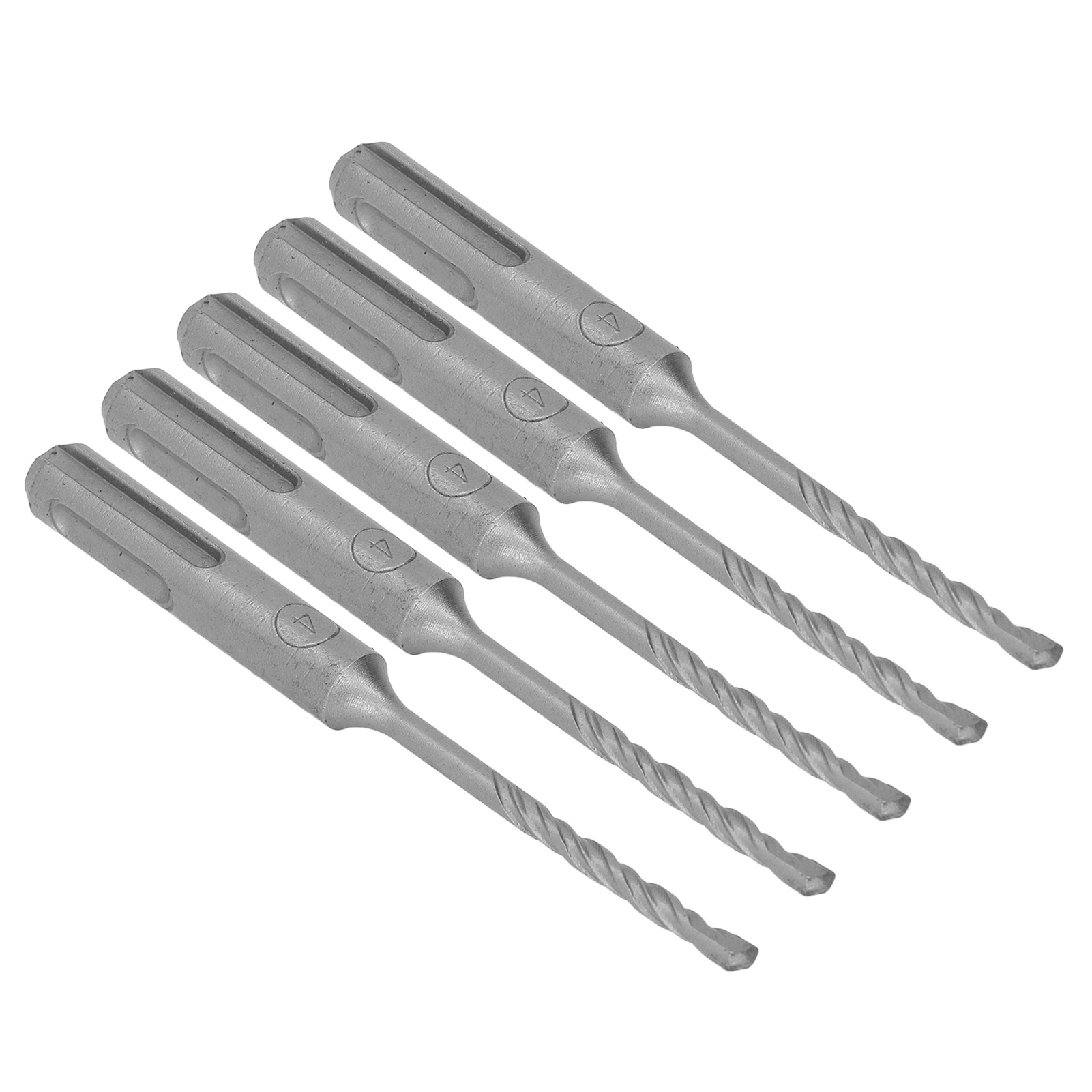 Satz Von 5 Hartmetall-schlagbohrern, 2 Schneiden, Für Ziegel Und Stein, 110 Mm (4 Mm / 0,16 Zoll) Öffnungsdurchmesser.
