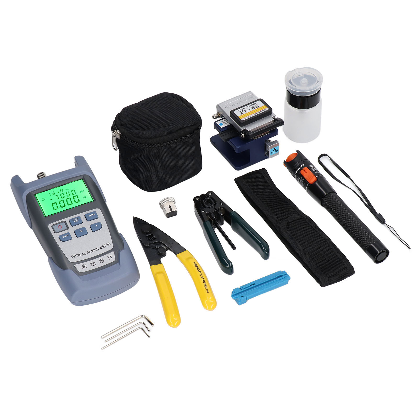 15-teiliges Glasfaser-leistungsmessgerät-set (70 Bis +10 Dbm) Für Die Kommunikation