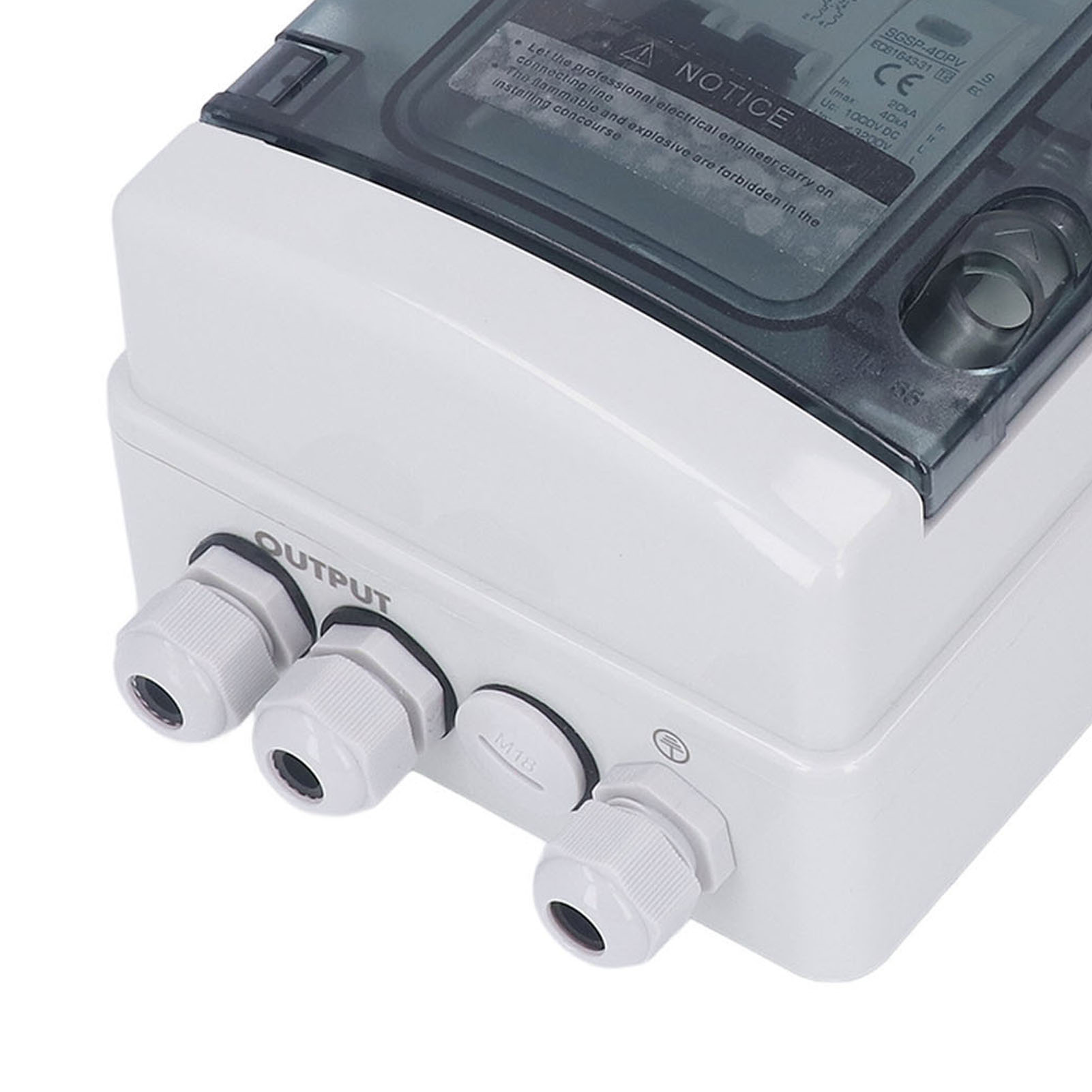 Ip65 Wasserdichte Photovoltaik-anschlussdose Mit Blitzschutz, Solar-trennschalter Und 40-a-1000-v-leistungsschalter
