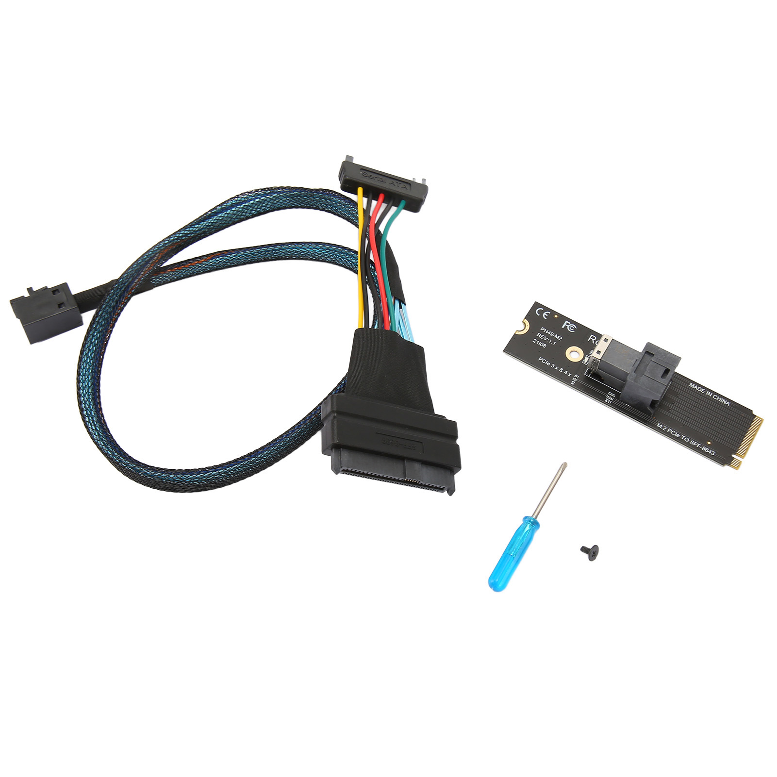 M.2 Pcie 4.0 Auf Sff8643 U2 Adapter, M.2 Nvme Auf Sff 8643 Adapter Mit Sff8643 Auf Sff8639 Adapterkabel