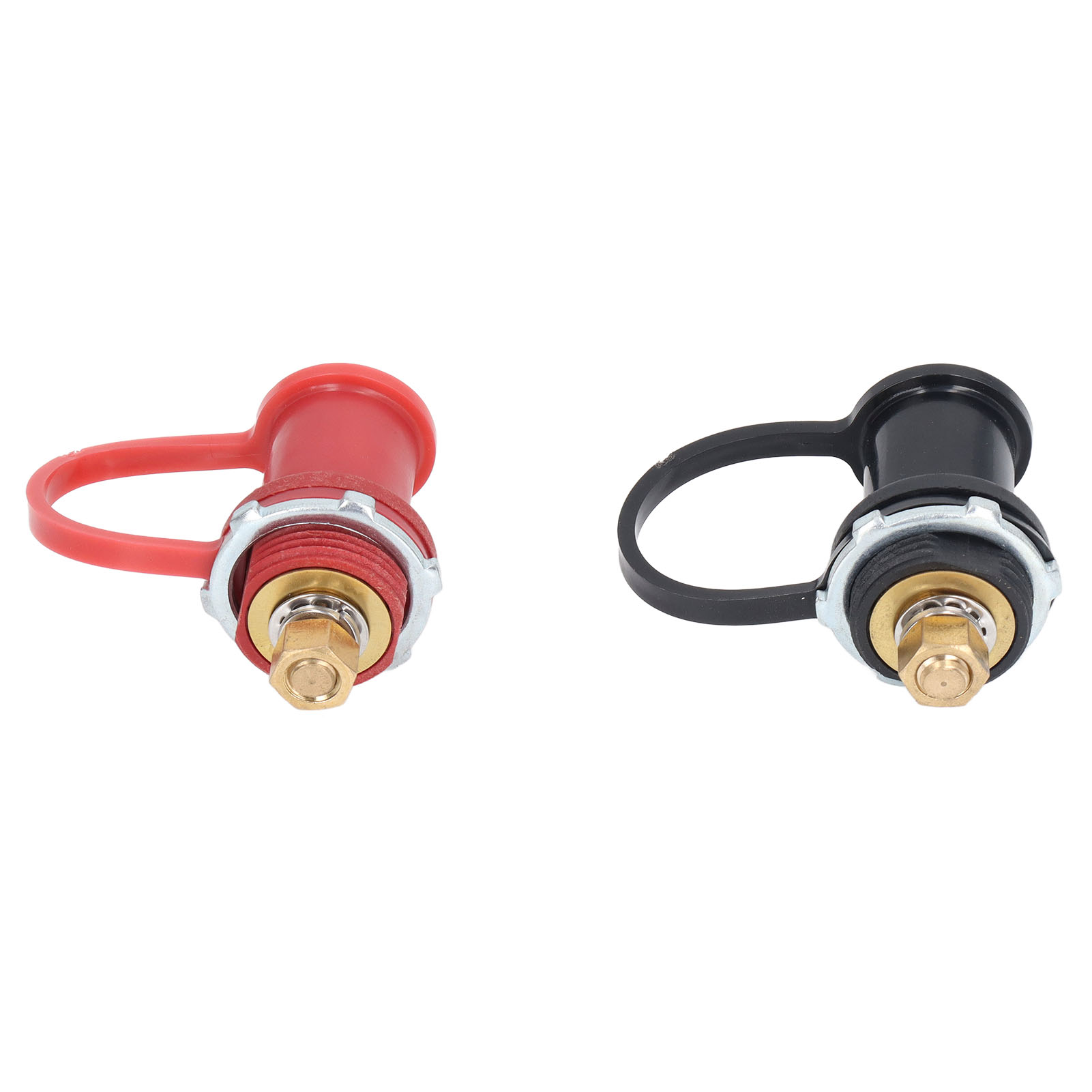Batterieladeanschluss-set, 20-mm-schraubkappe, Ladeanschluss Für Auto, Wohnmobil, Lkw, Starthilfegerät, Schwarz Und Rot