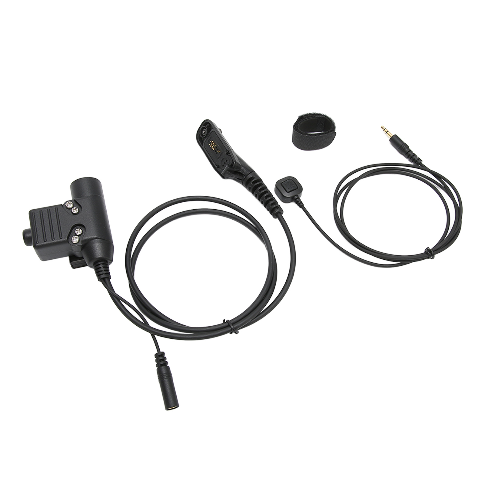 Militärtauglicher U94 Ptt-adapter + Fingermikrofon Für Motorola Xir P8268 P8668 Dp4400 Dp4800